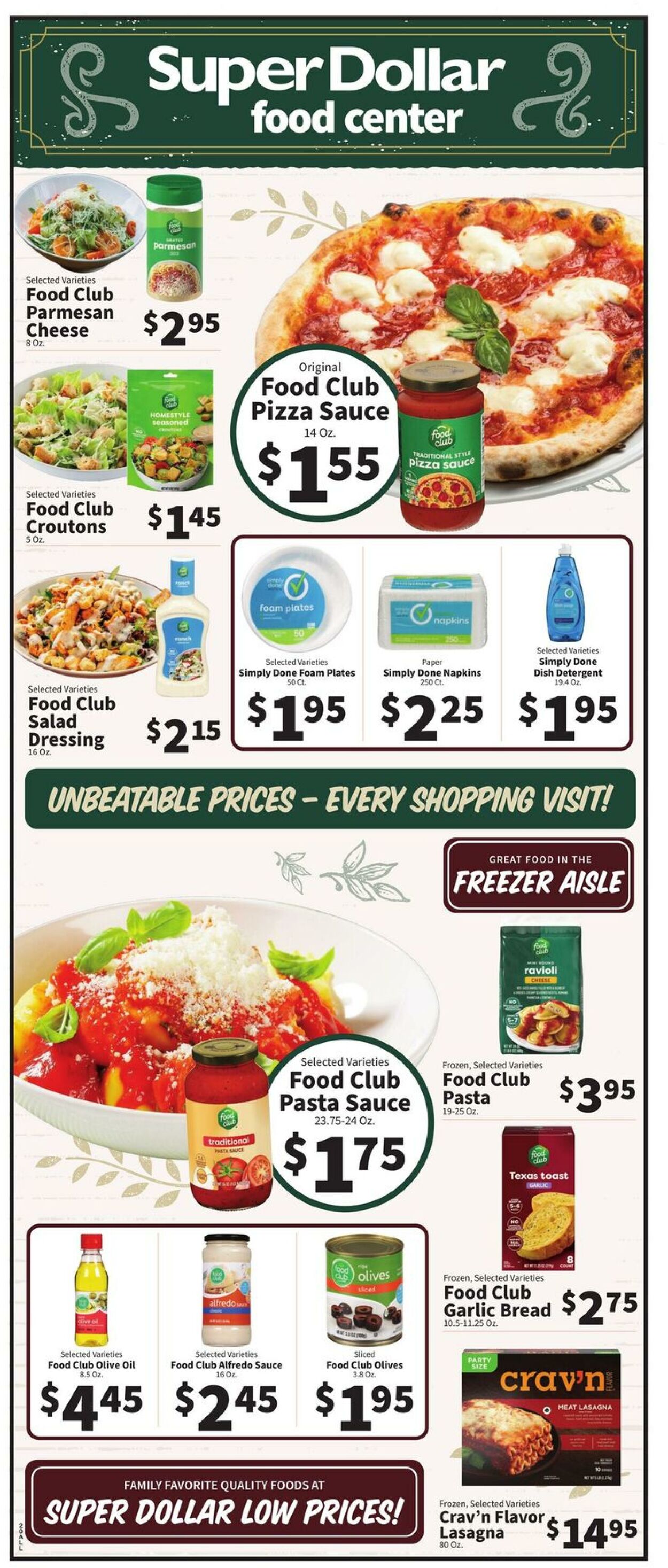 Catalogue Super Dollar Food Center from 12/03/2025