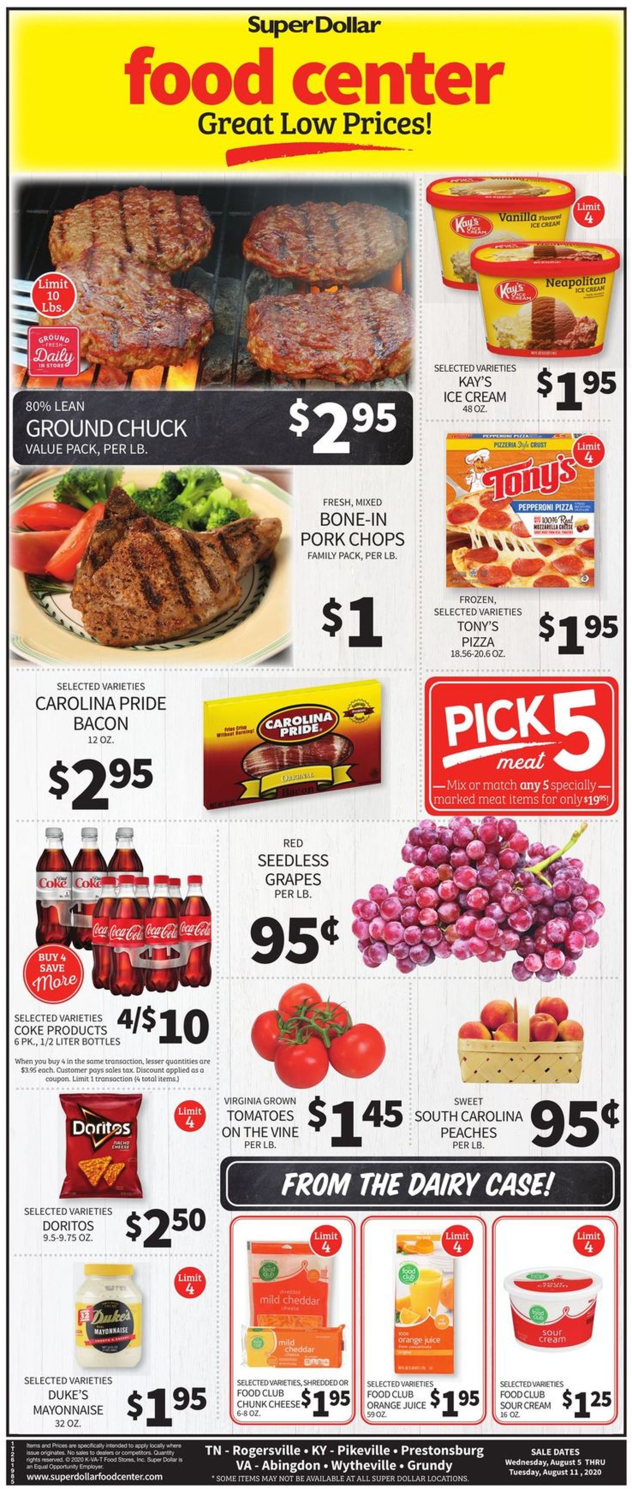 Catalogue Super Dollar Food Center from 08/05/2020