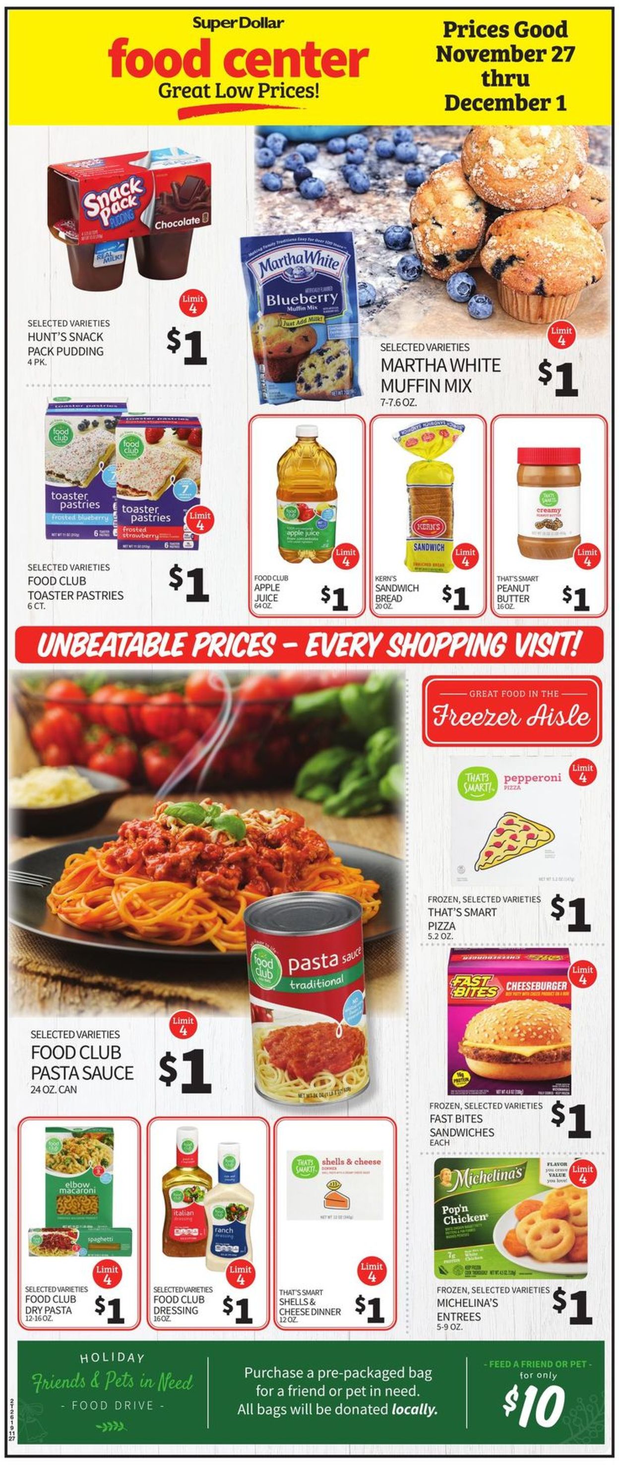 Catalogue Super Dollar Food Center Black Friday 2020 from 11/27/2020