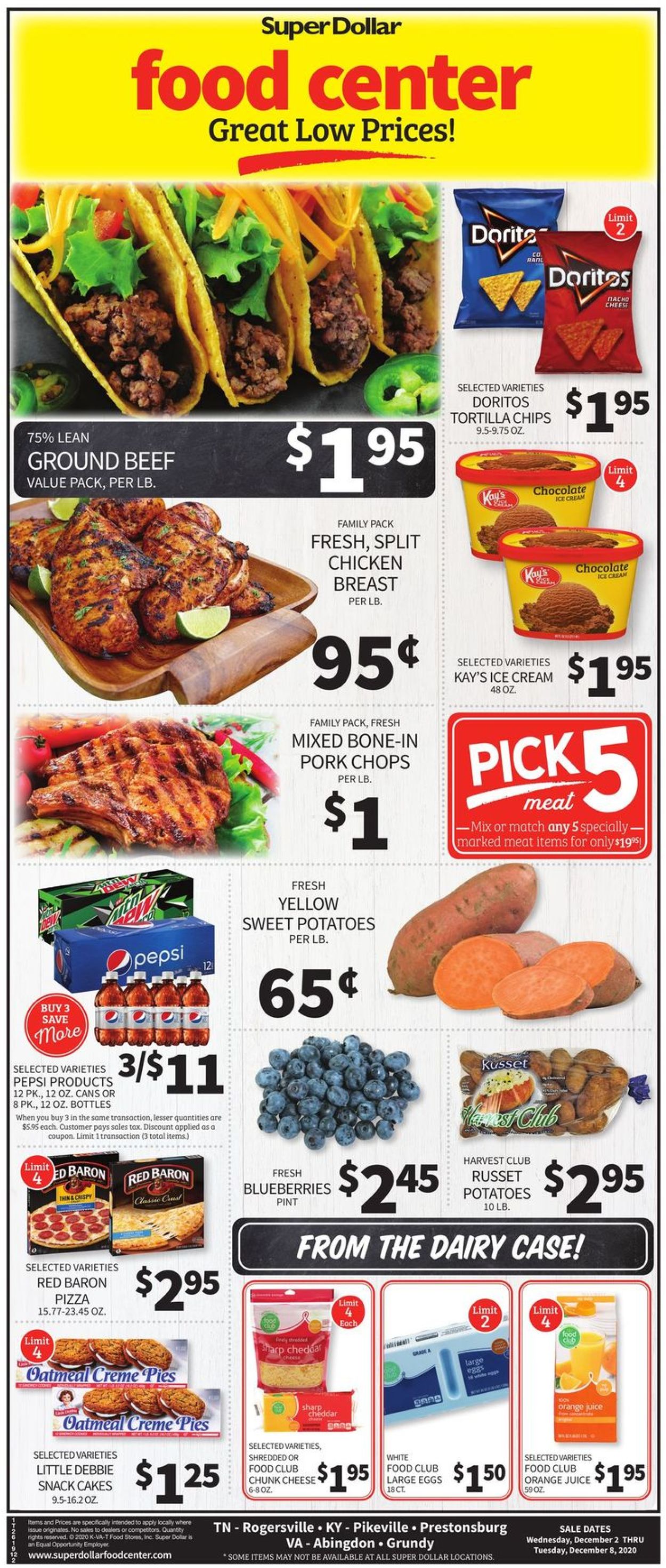 Catalogue Super Dollar Food Center from 12/02/2020