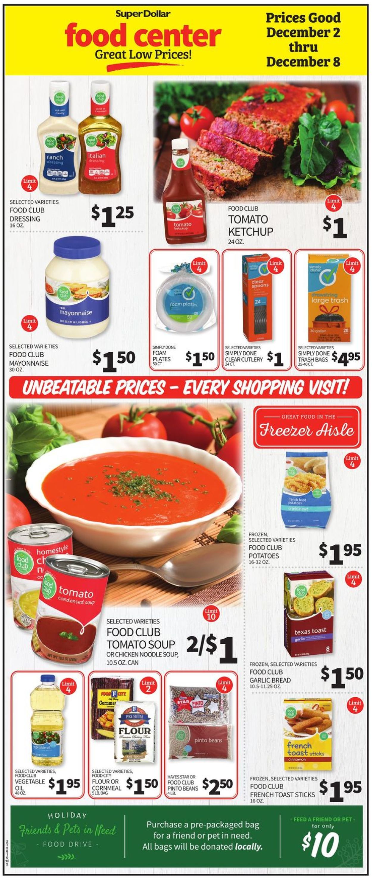Catalogue Super Dollar Food Center from 12/02/2020