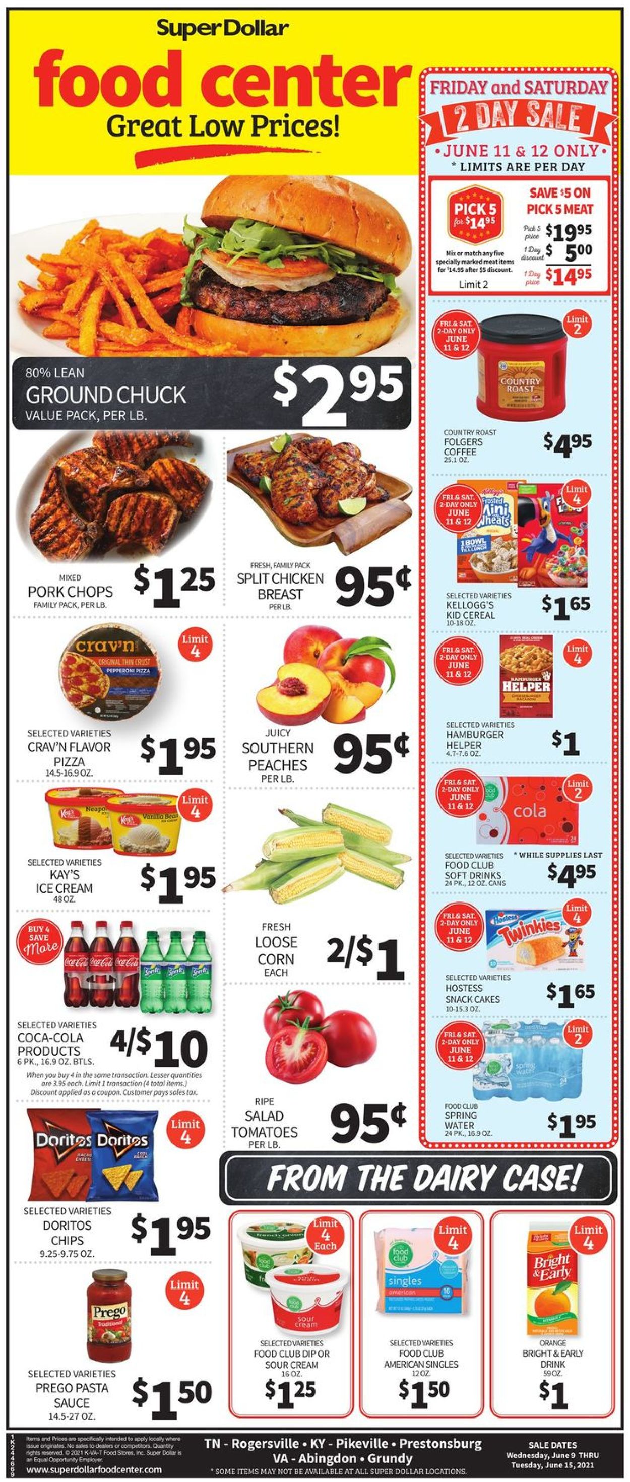 Catalogue Super Dollar Food Center from 06/09/2021