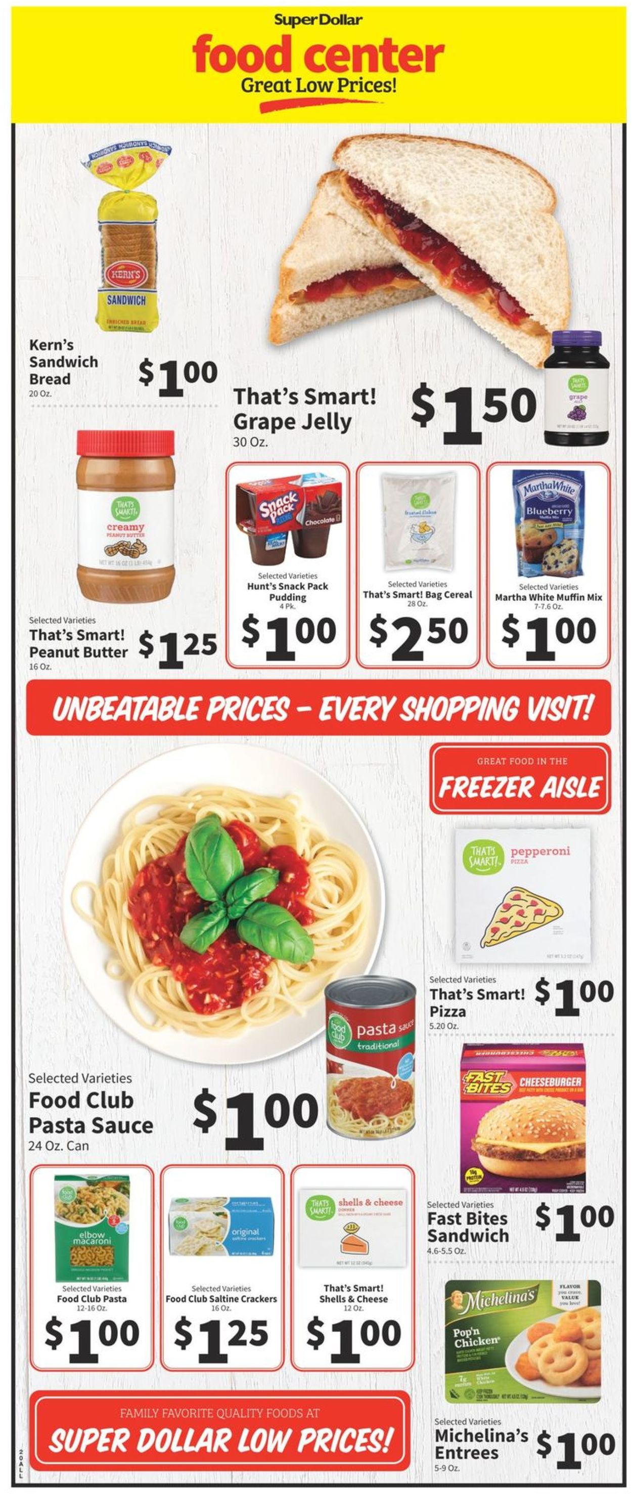 Catalogue Super Dollar Food Center from 08/18/2021