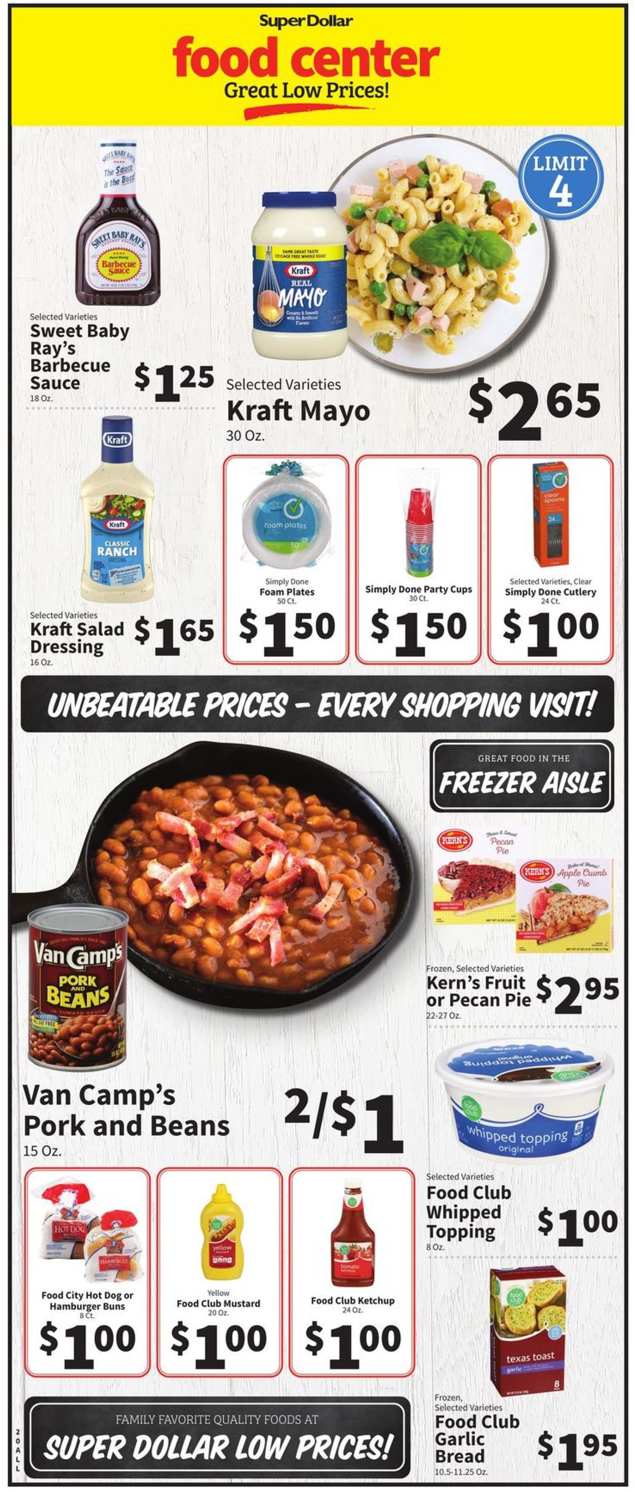 Catalogue Super Dollar Food Center from 09/01/2021