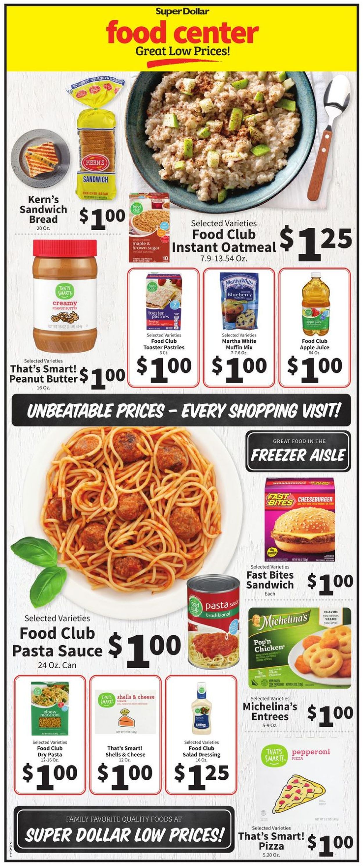 Catalogue Super Dollar Food Center from 11/26/2021