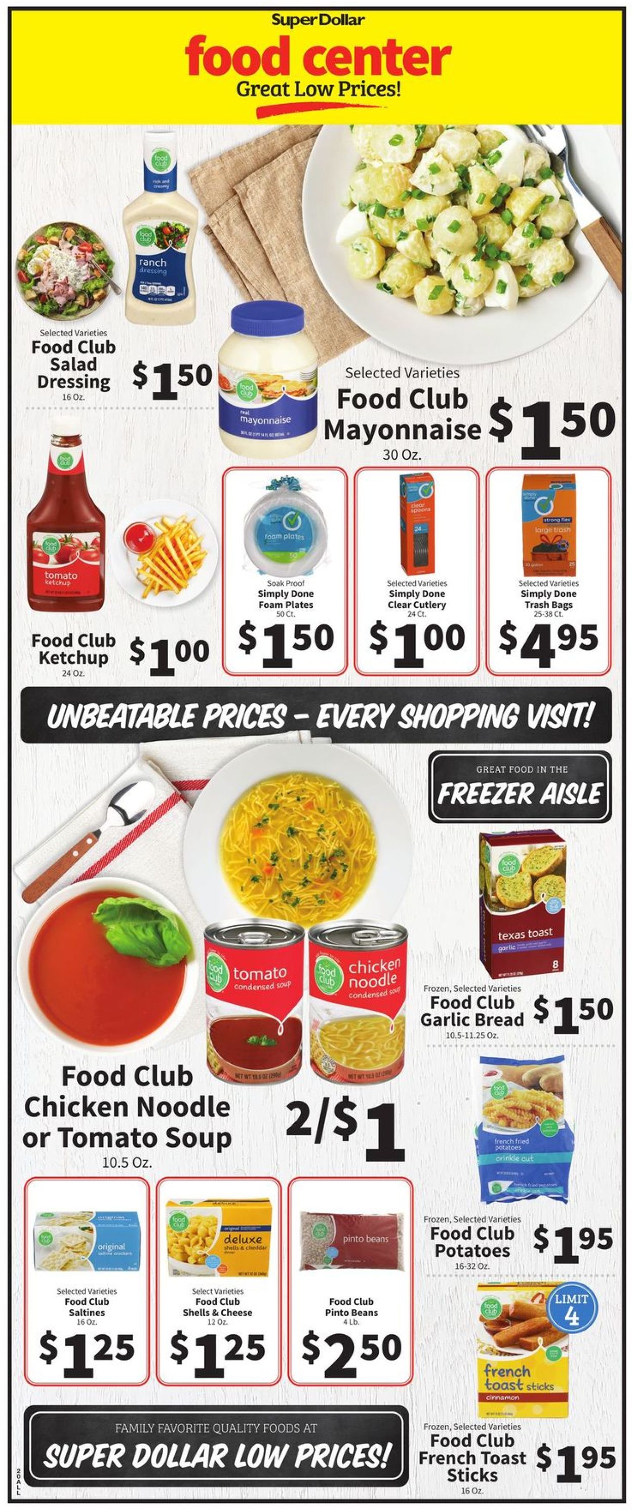 Catalogue Super Dollar Food Center from 12/15/2021