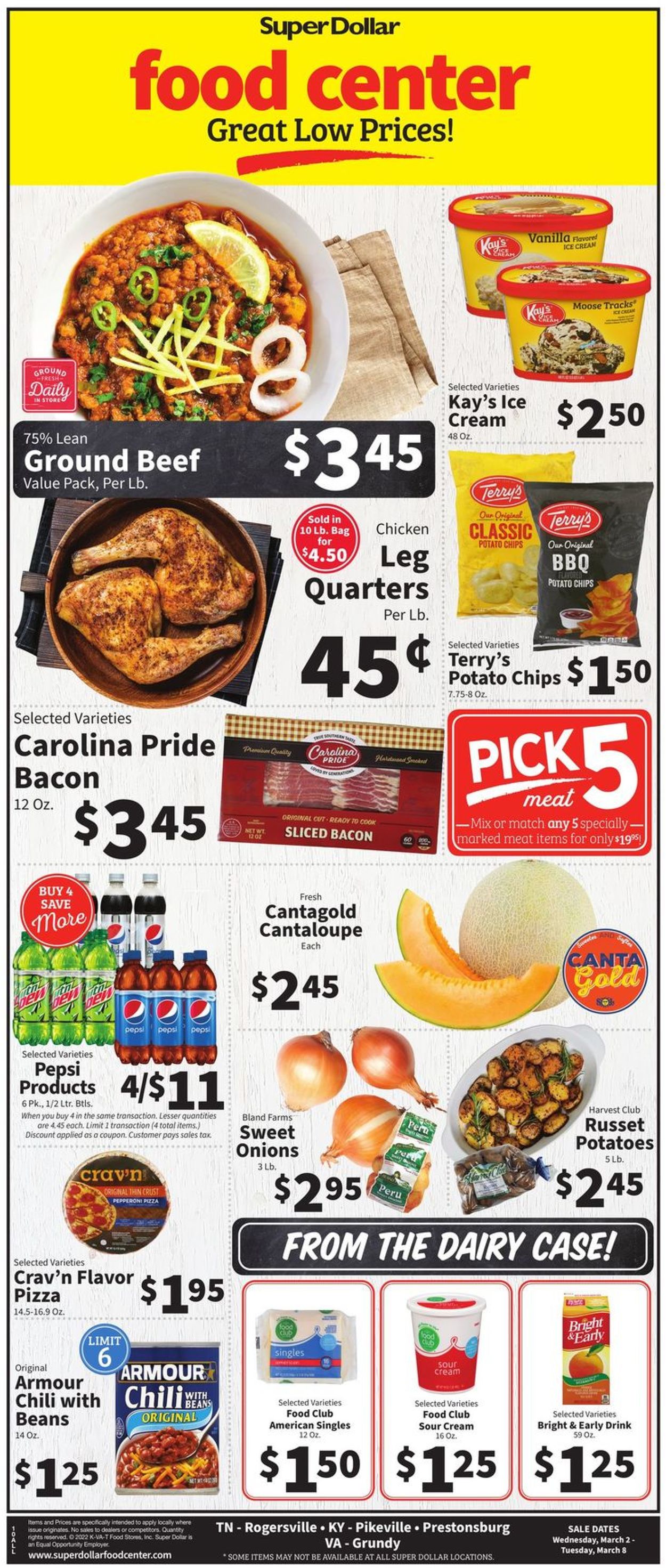 Catalogue Super Dollar Food Center from 03/02/2022