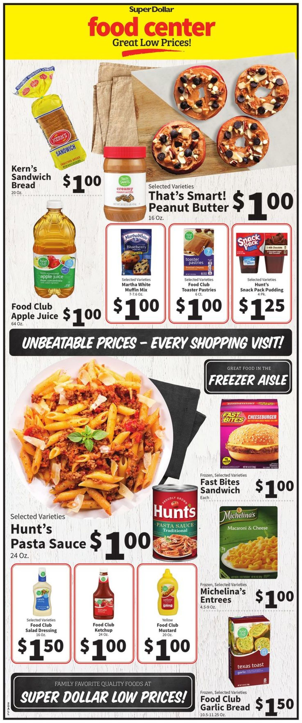 Catalogue Super Dollar Food Center from 03/16/2022