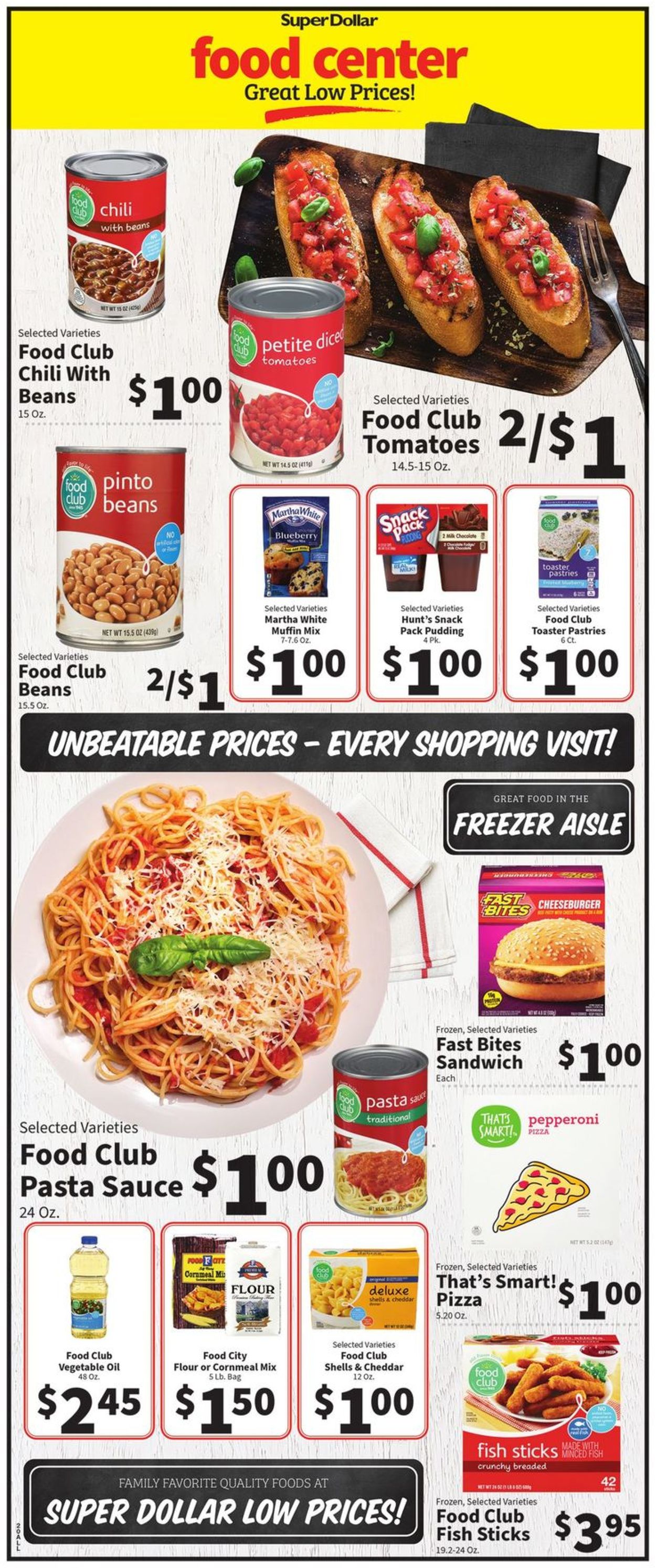 Catalogue Super Dollar Food Center from 03/30/2022