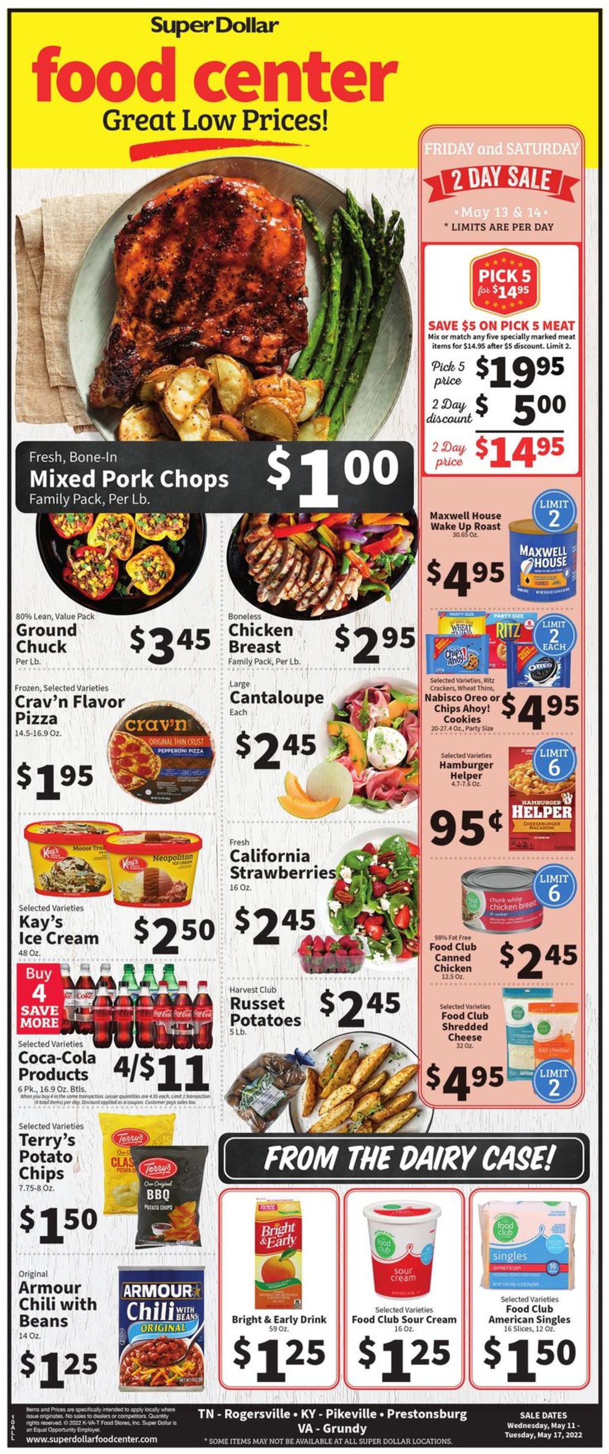 Catalogue Super Dollar Food Center from 05/11/2022