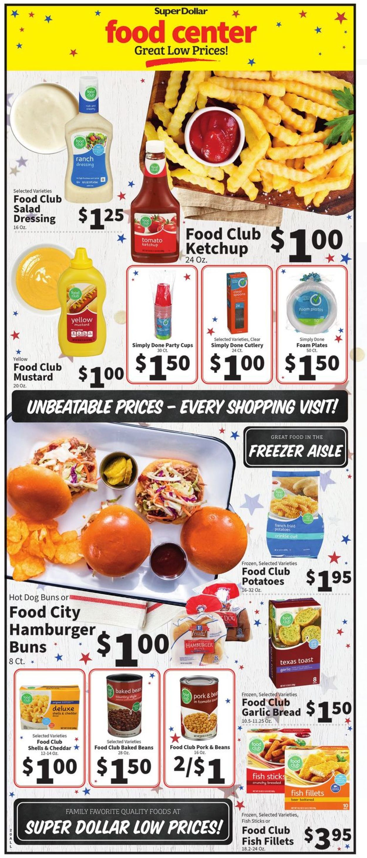 Catalogue Super Dollar Food Center from 05/25/2022