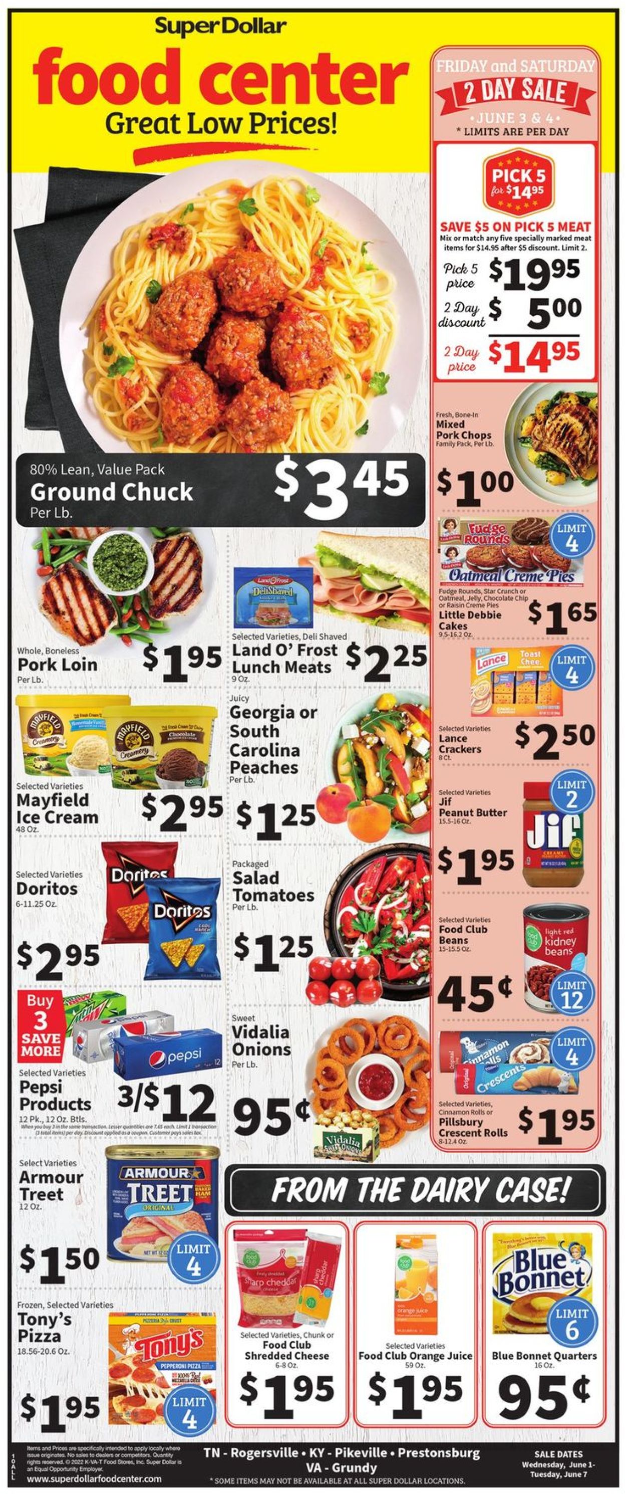 Catalogue Super Dollar Food Center from 06/01/2022