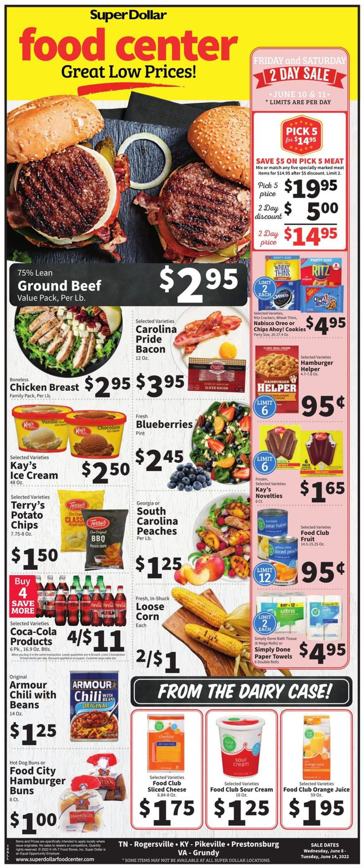 Catalogue Super Dollar Food Center from 06/08/2022
