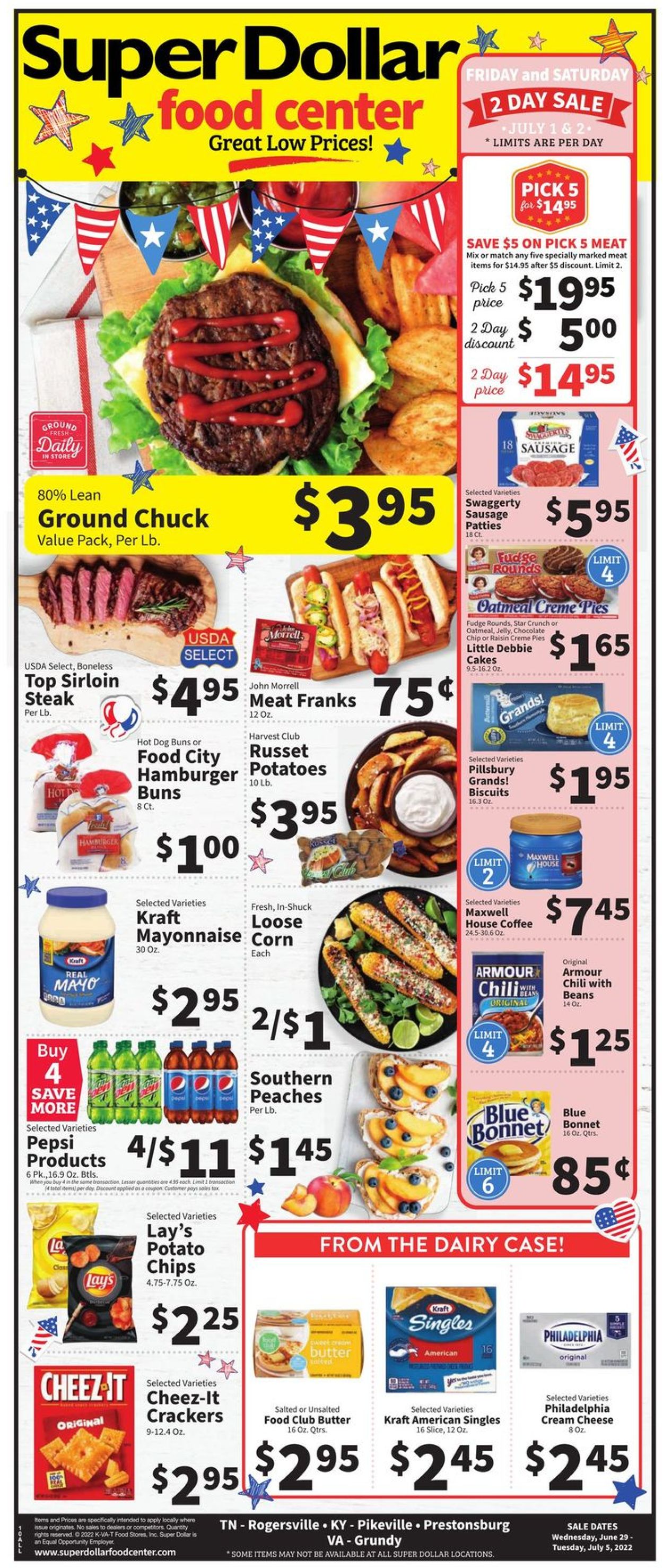 Catalogue Super Dollar Food Center - 4th of July Sale from 06/29/2022