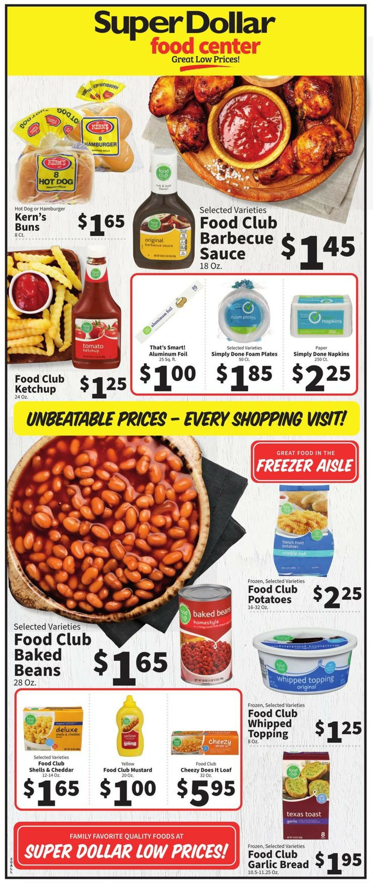 Catalogue Super Dollar Food Center from 08/31/2022