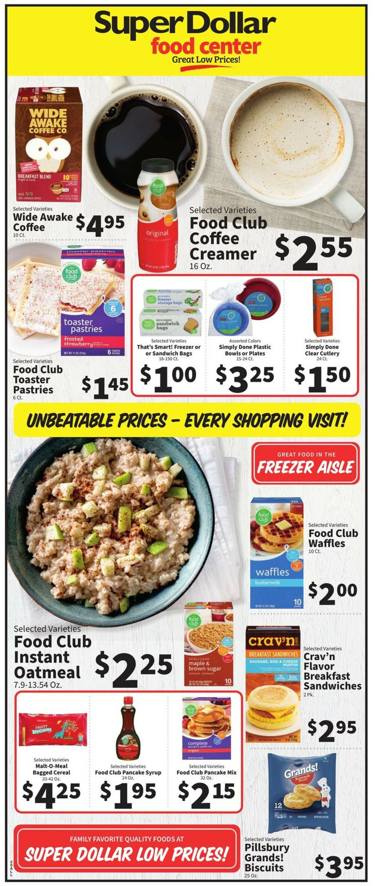Catalogue Super Dollar Food Center from 09/14/2022