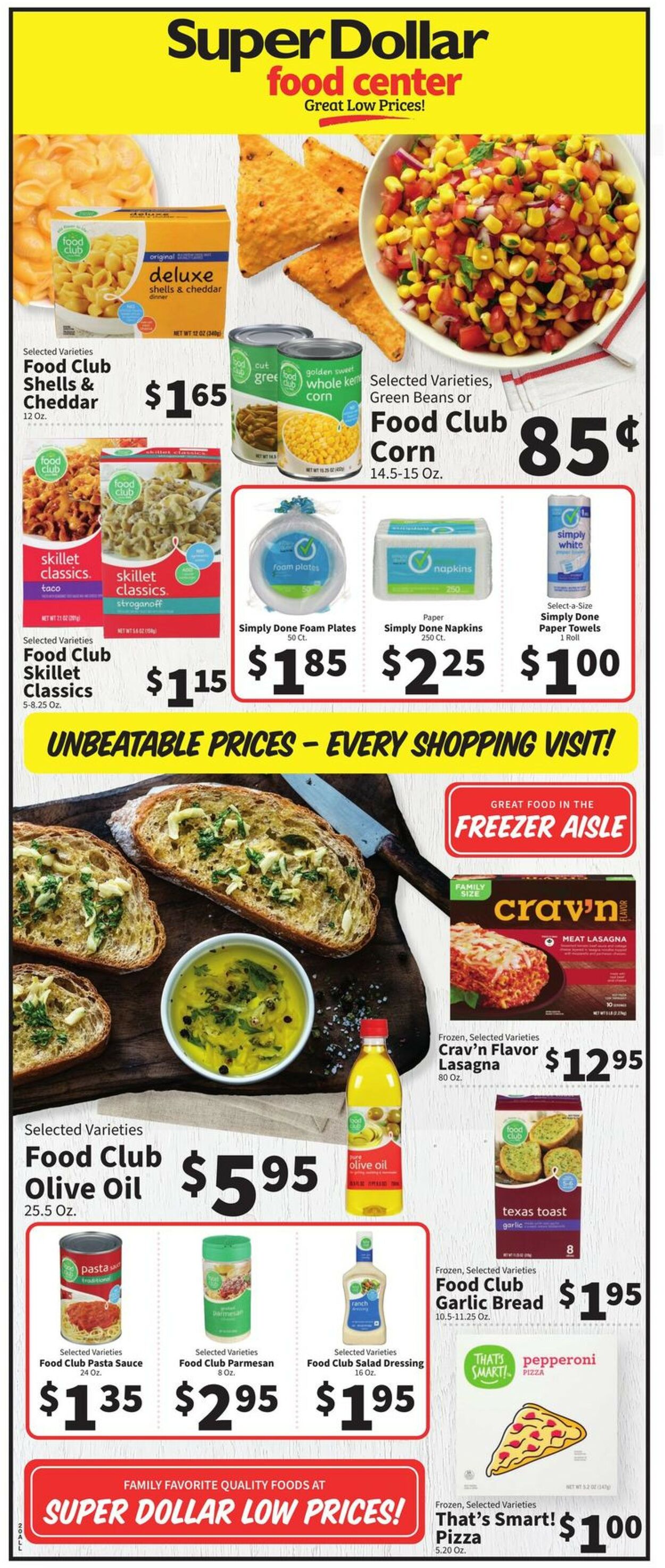 Catalogue Super Dollar Food Center from 10/19/2022