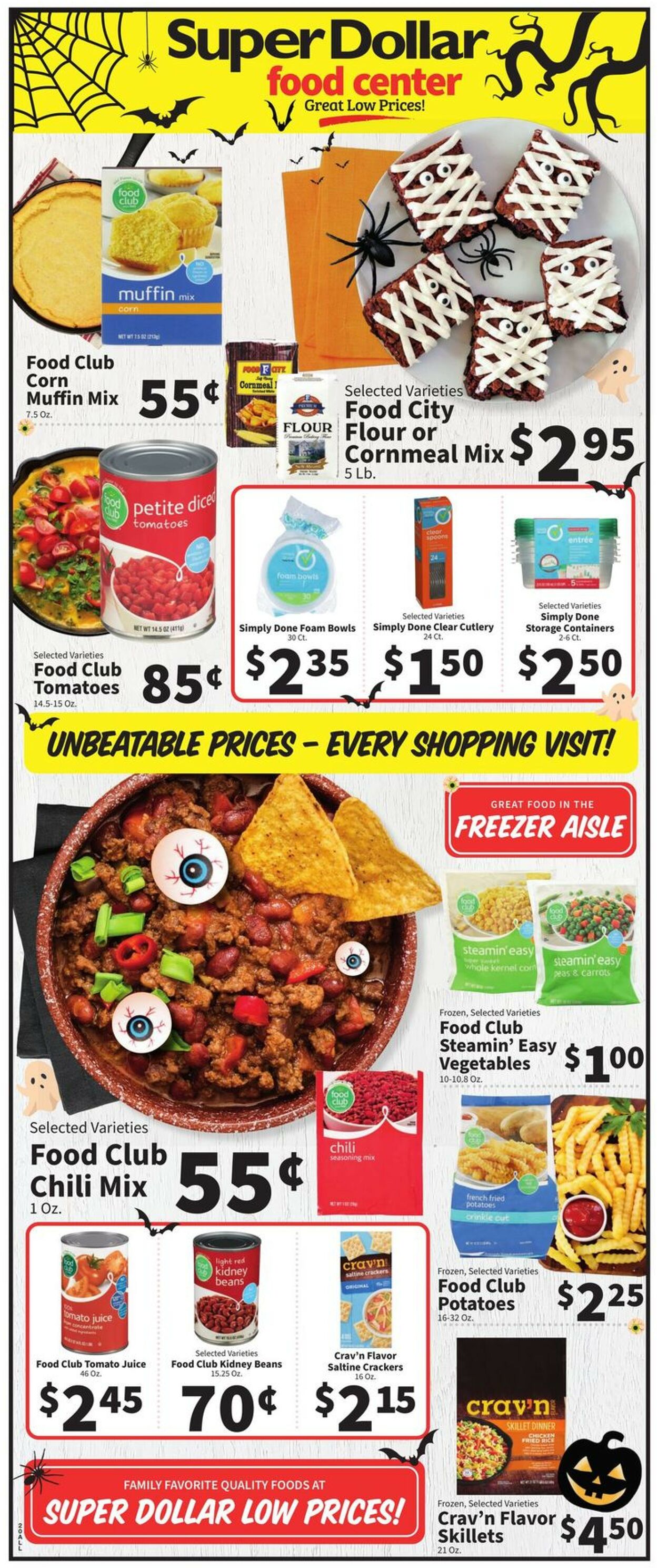 Catalogue Super Dollar Food Center from 10/26/2022