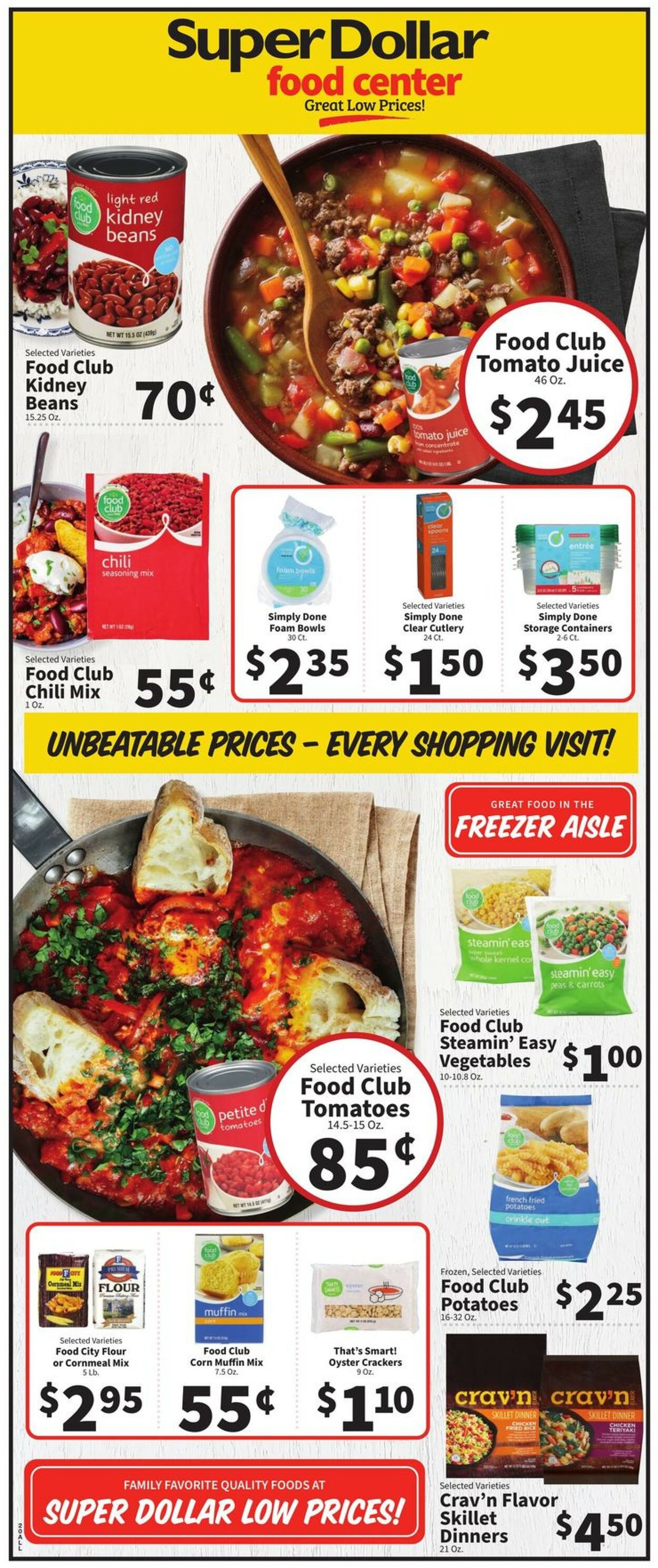Catalogue Super Dollar Food Center from 02/01/2023