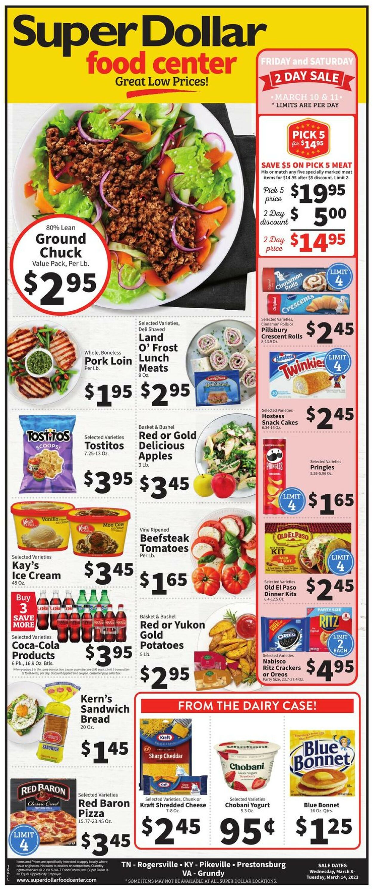 Catalogue Super Dollar Food Center from 03/08/2023
