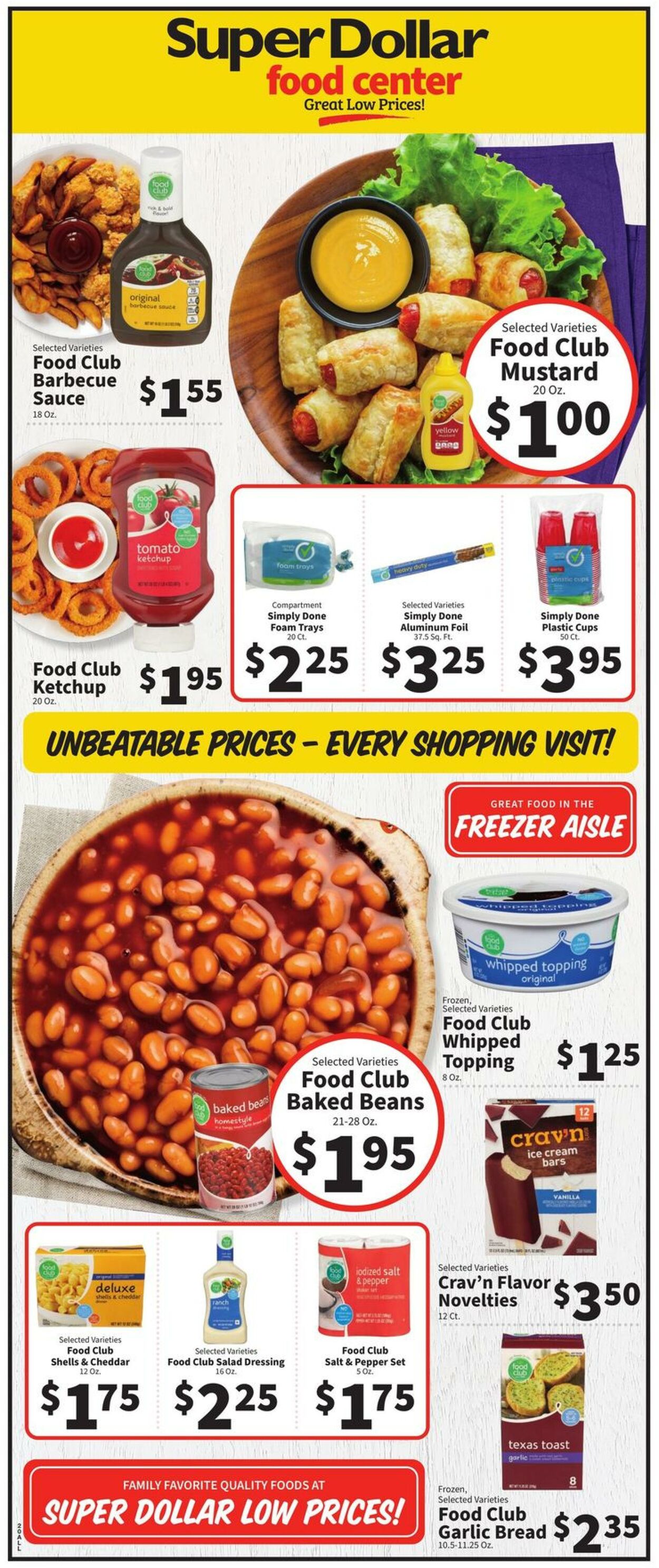 Catalogue Super Dollar Food Center from 07/19/2023