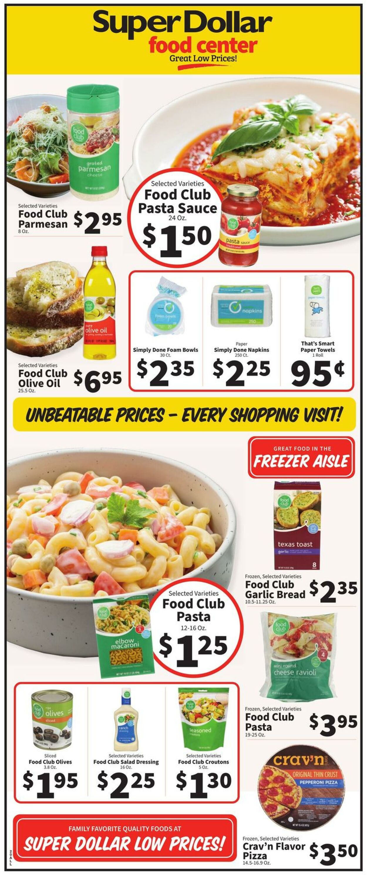 Catalogue Super Dollar Food Center from 07/26/2023