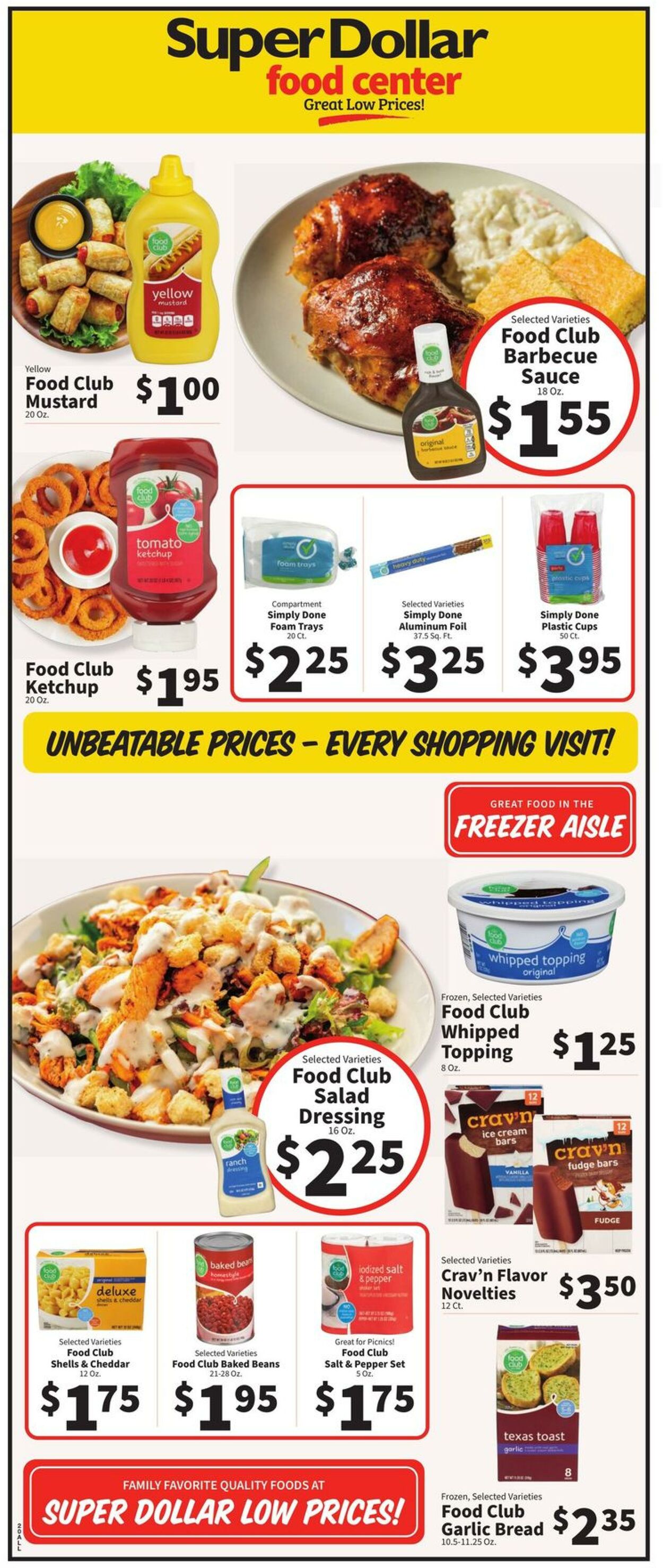 Catalogue Super Dollar Food Center from 08/16/2023