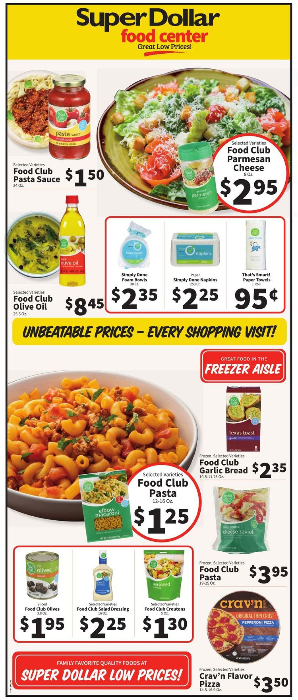 Catalogue Super Dollar Food Center from 08/23/2023