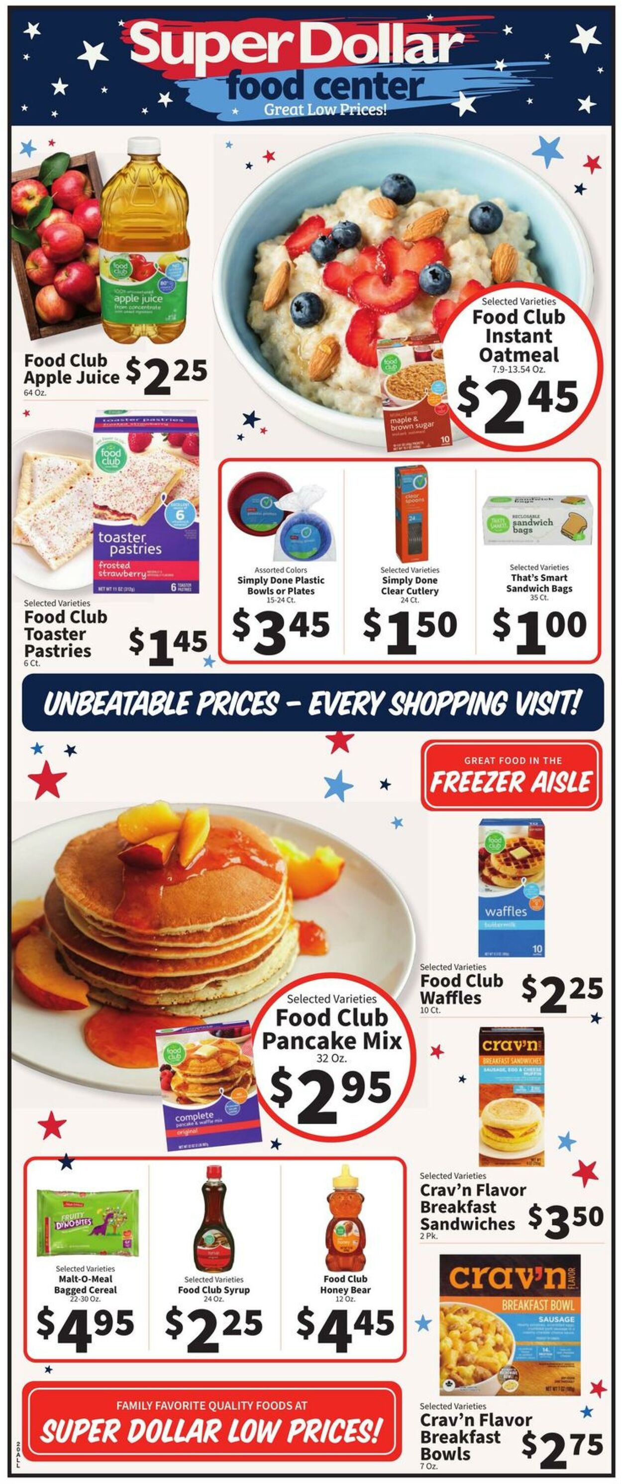 Catalogue Super Dollar Food Center from 08/30/2023
