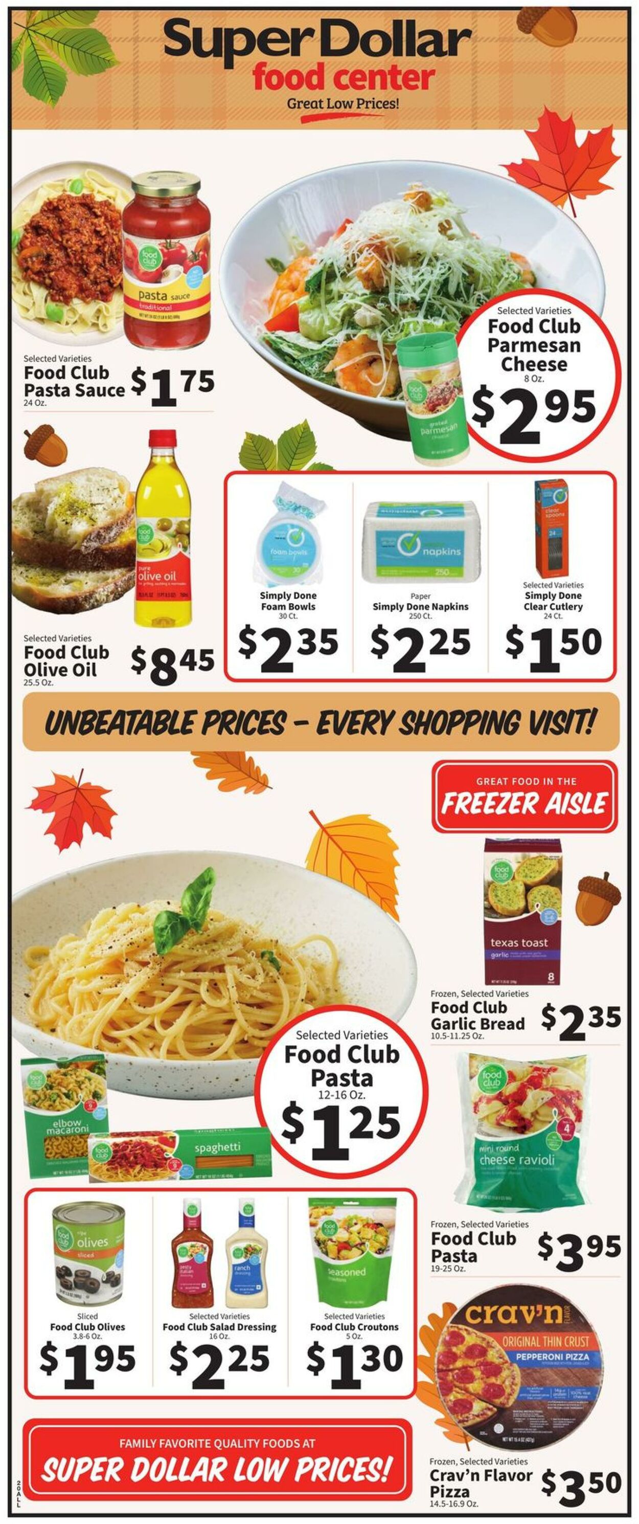 Catalogue Super Dollar Food Center from 10/18/2023