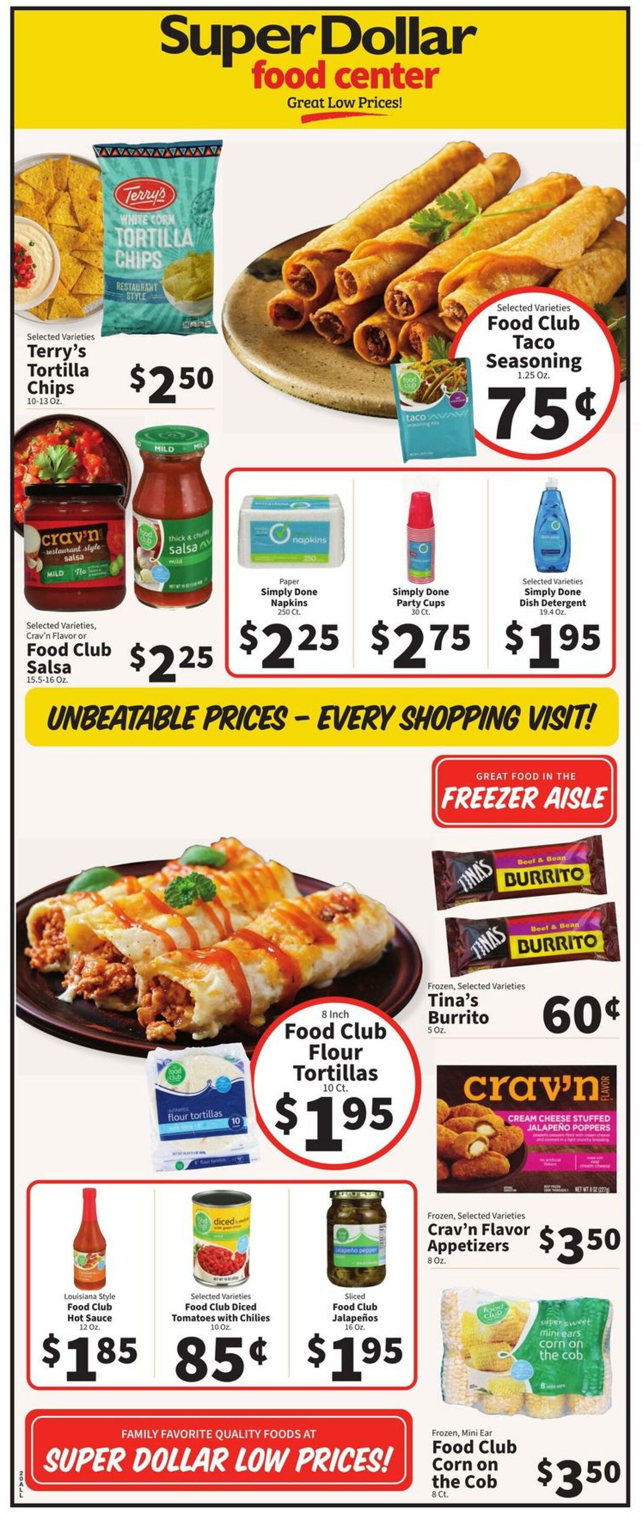 Catalogue Super Dollar Food Center from 11/01/2023