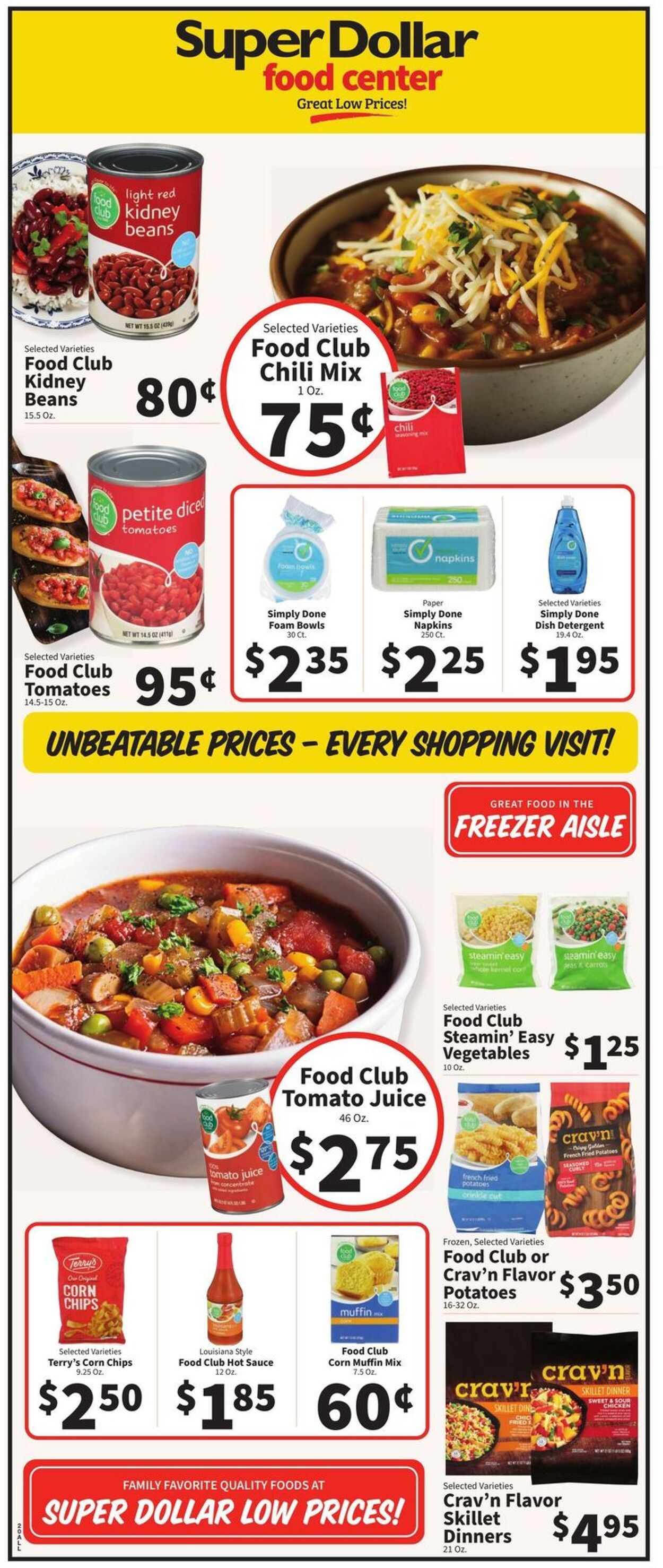 Catalogue Super Dollar Food Center from 11/24/2023