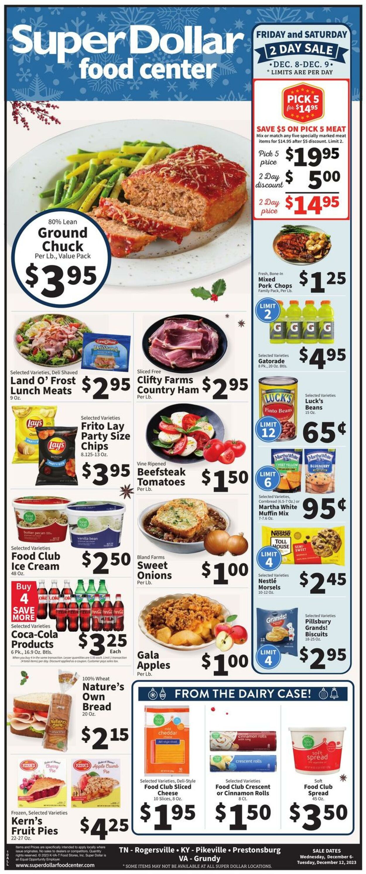 Catalogue Super Dollar Food Center from 12/06/2023