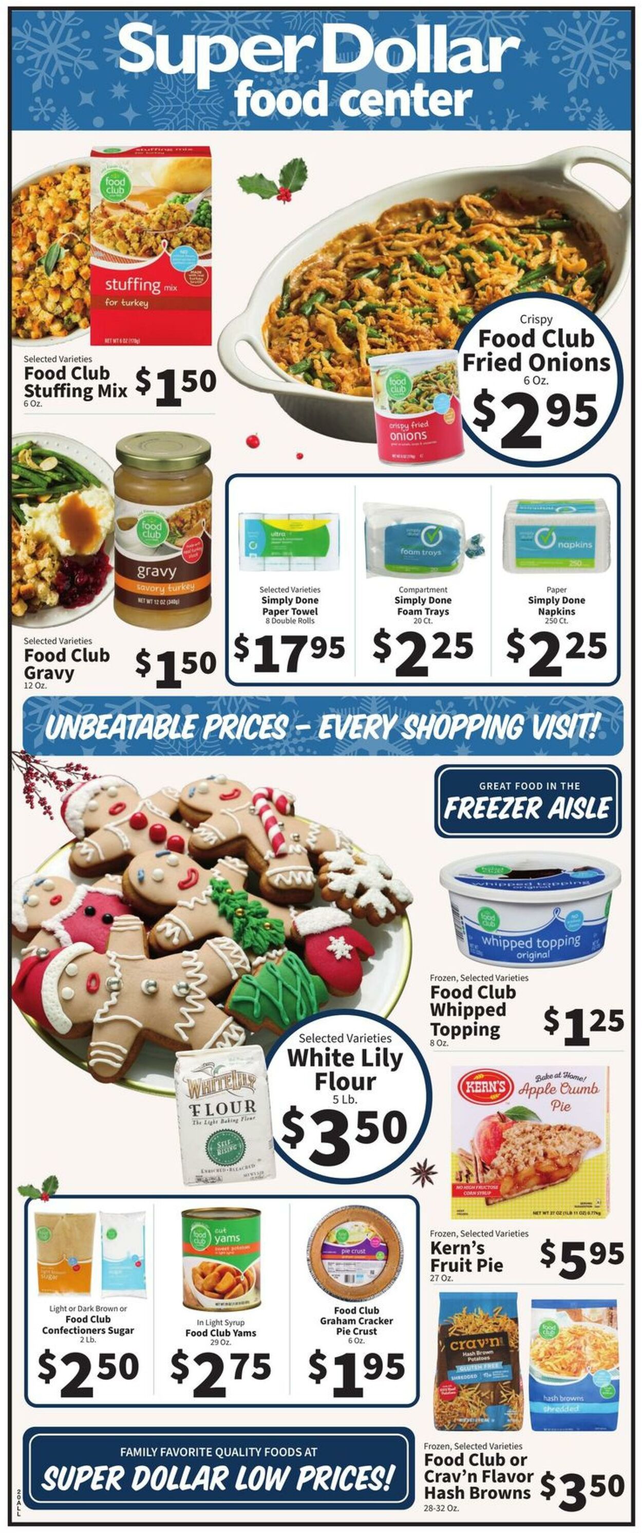 Catalogue Super Dollar Food Center from 12/13/2023