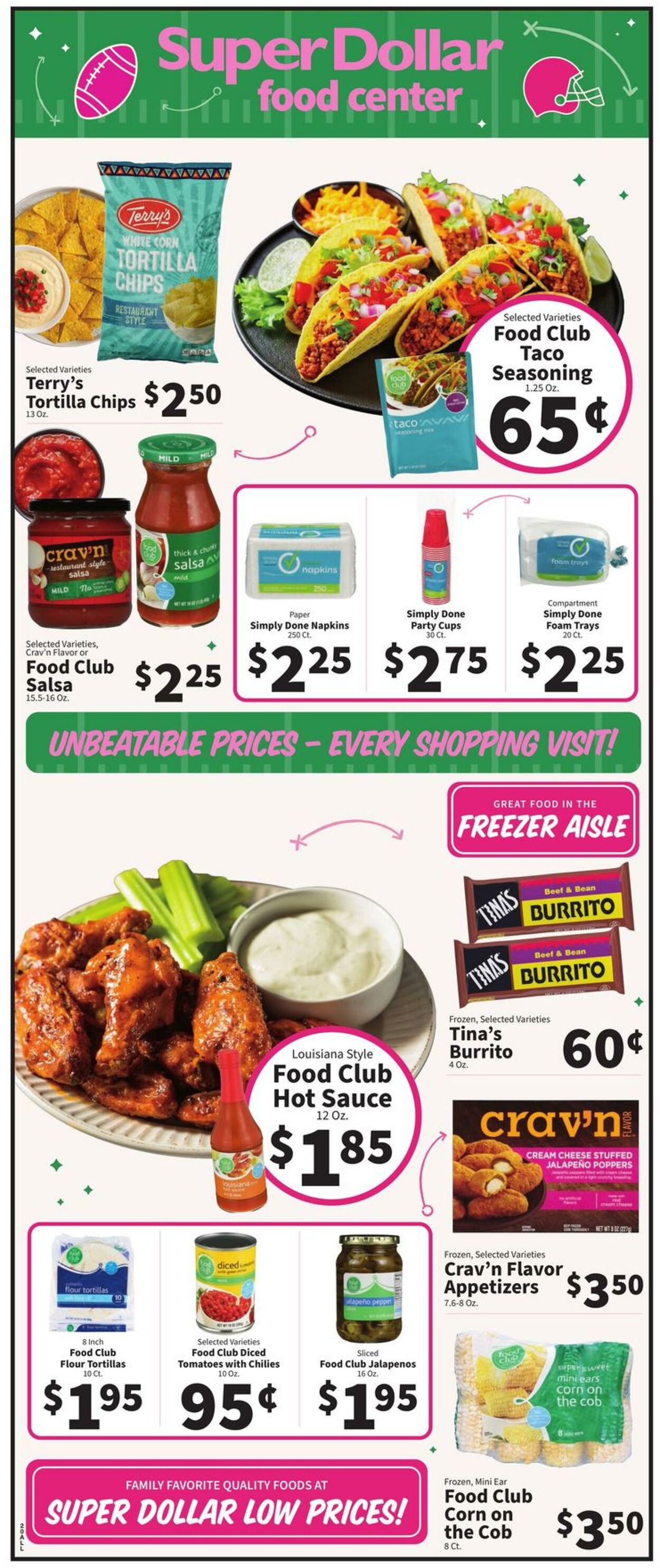Catalogue Super Dollar Food Center from 02/07/2024