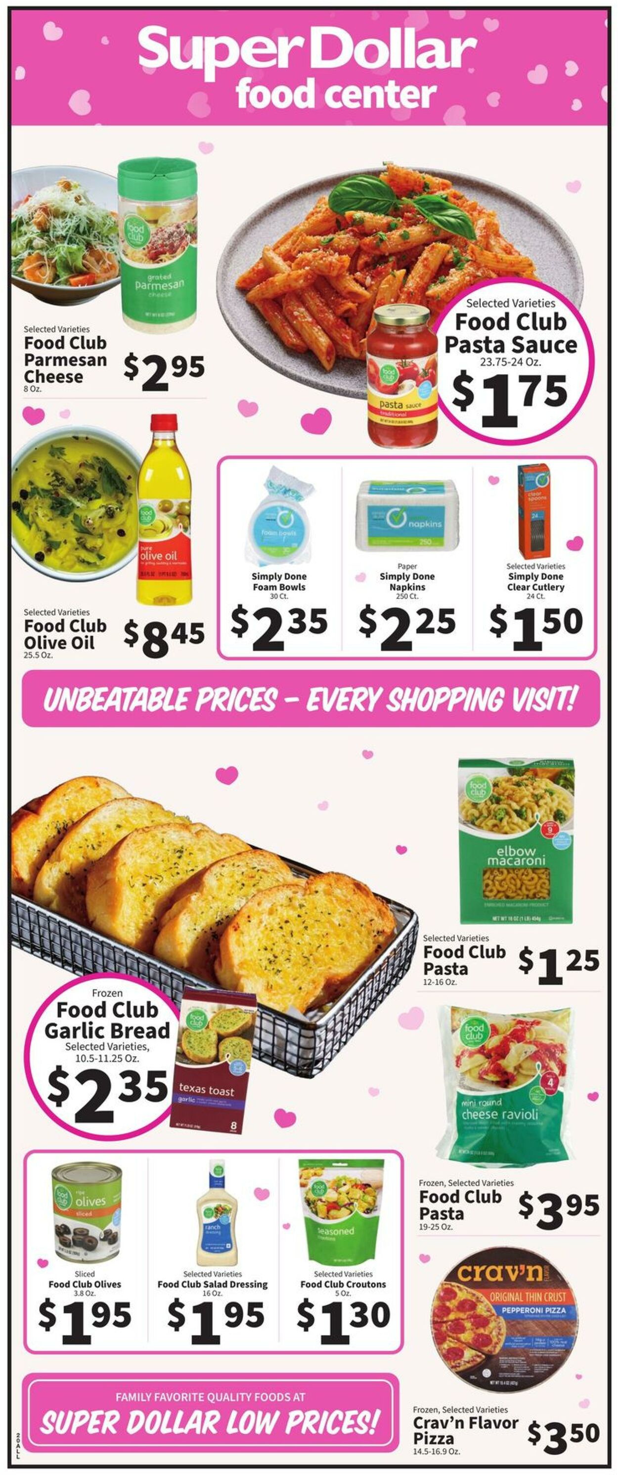 Catalogue Super Dollar Food Center from 02/14/2024