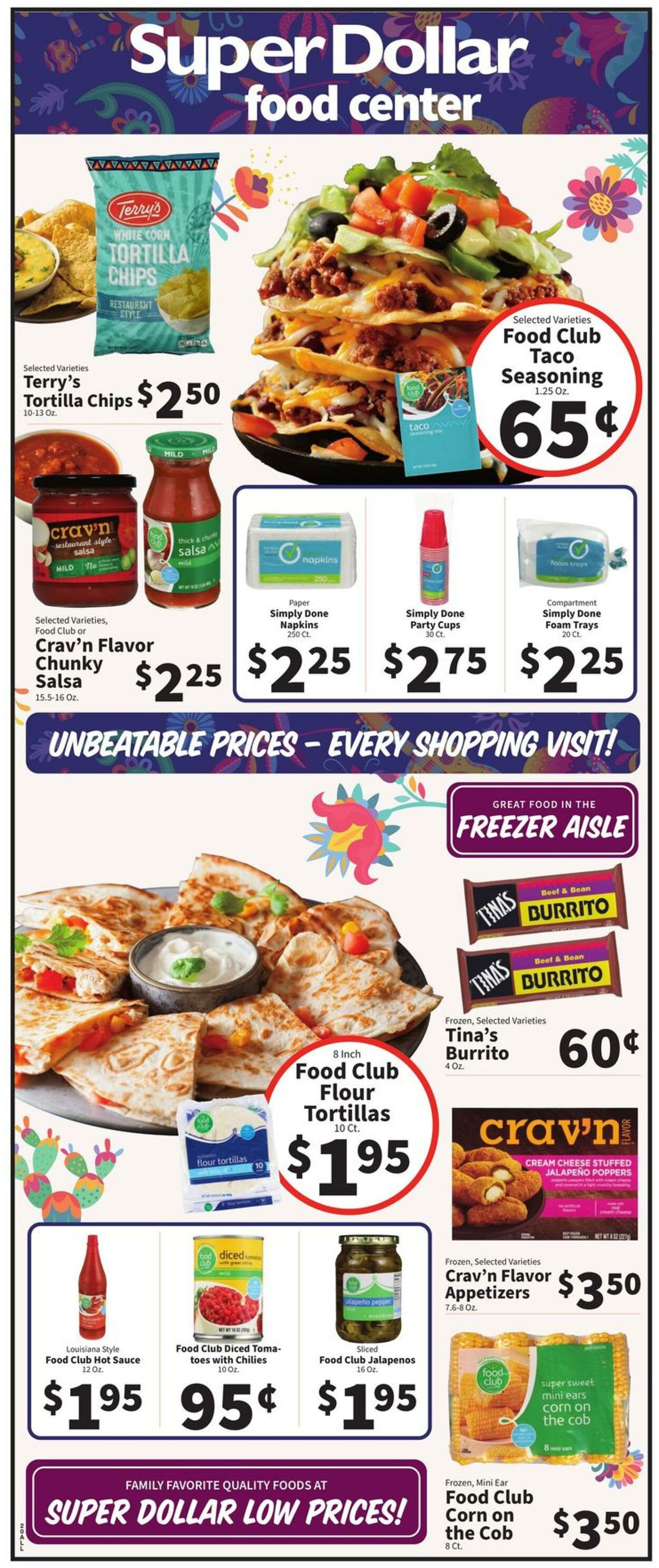 Catalogue Super Dollar Food Center from 05/01/2024