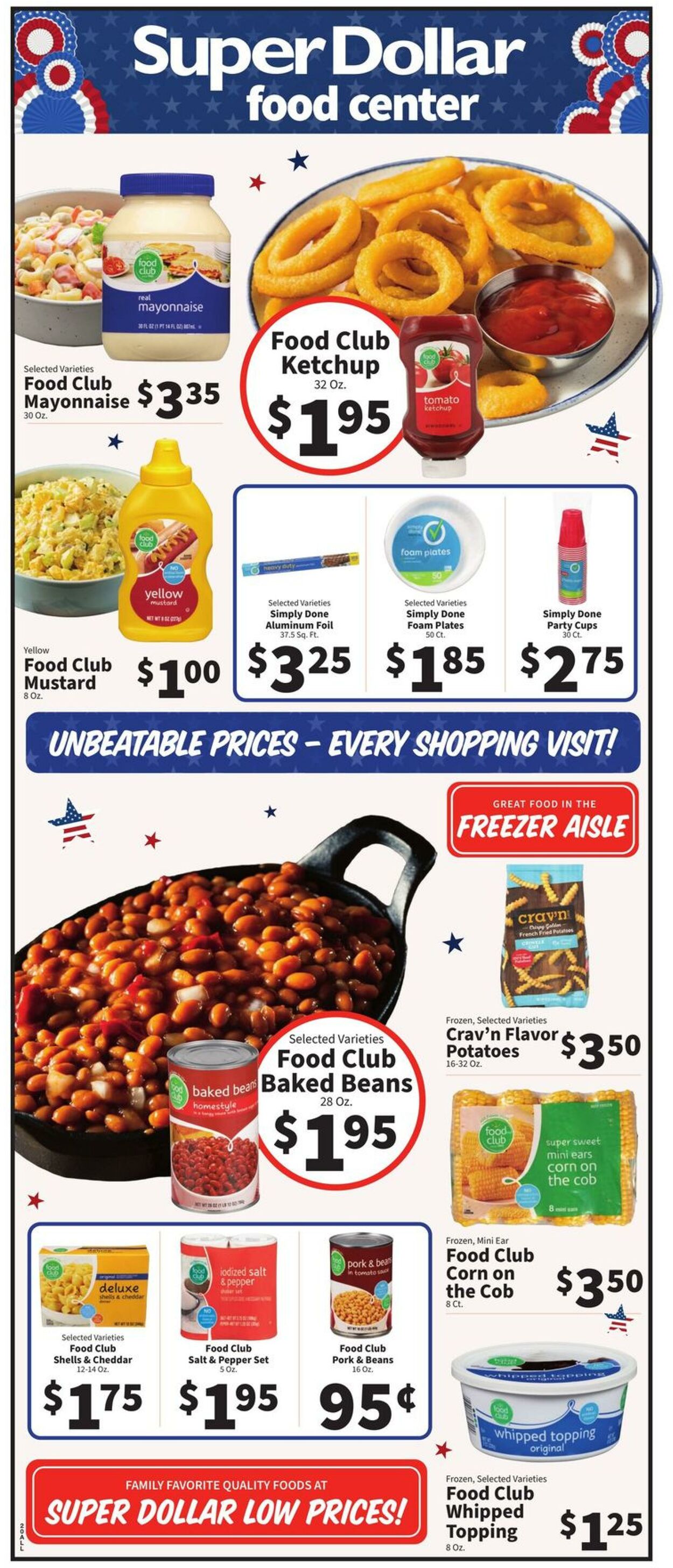 Catalogue Super Dollar Food Center from 05/22/2024