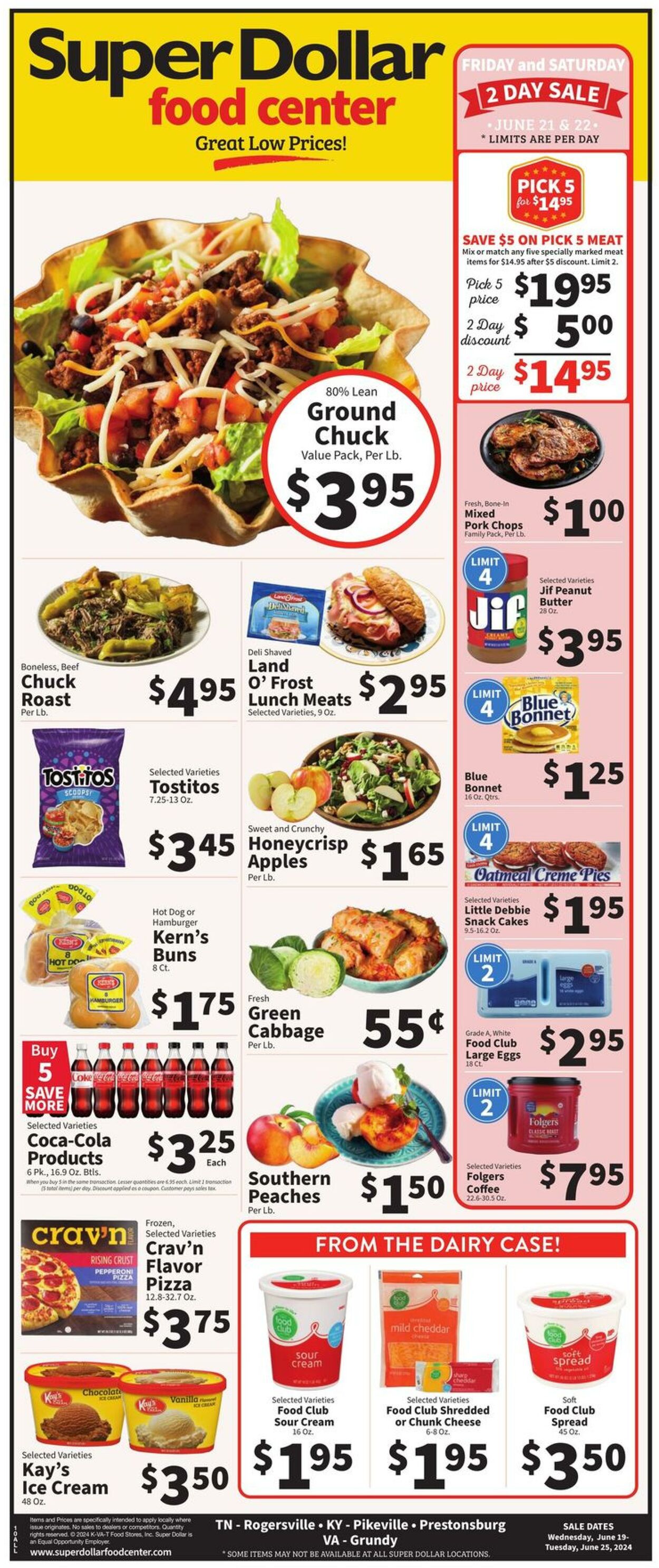 Catalogue Super Dollar Food Center from 06/12/2024
