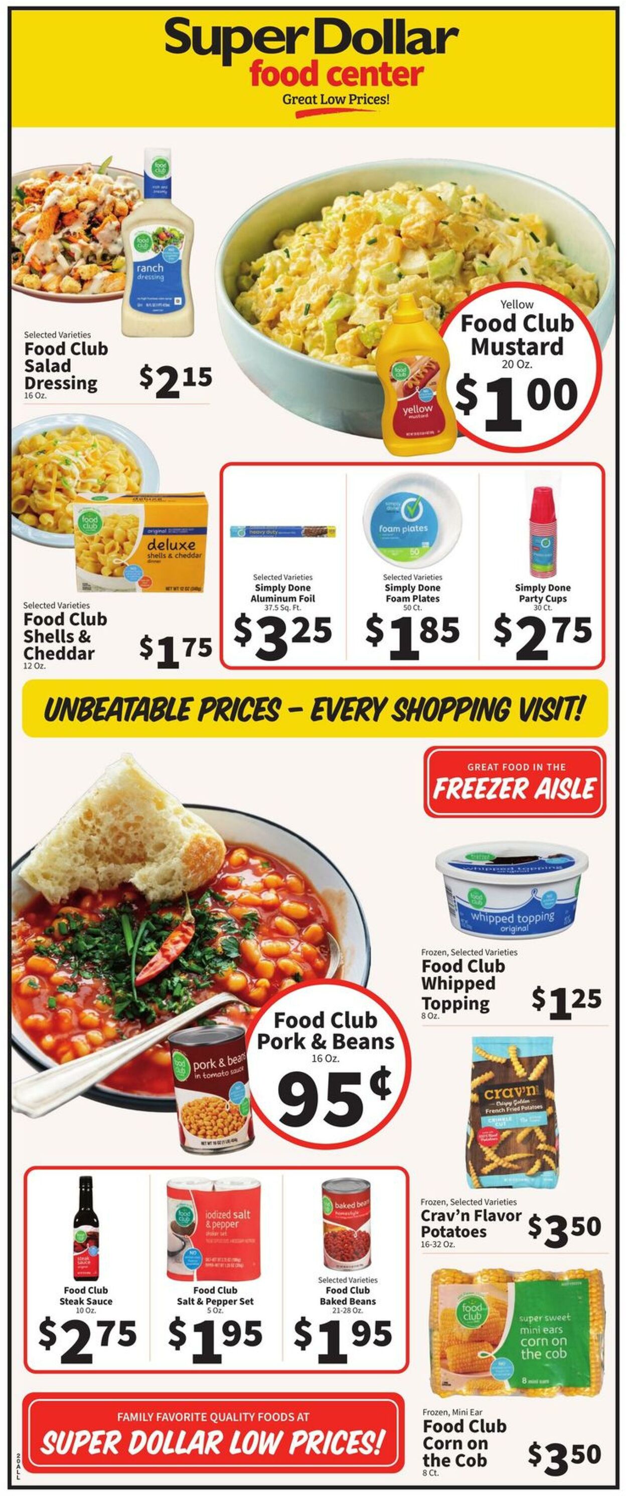 Catalogue Super Dollar Food Center from 07/24/2024