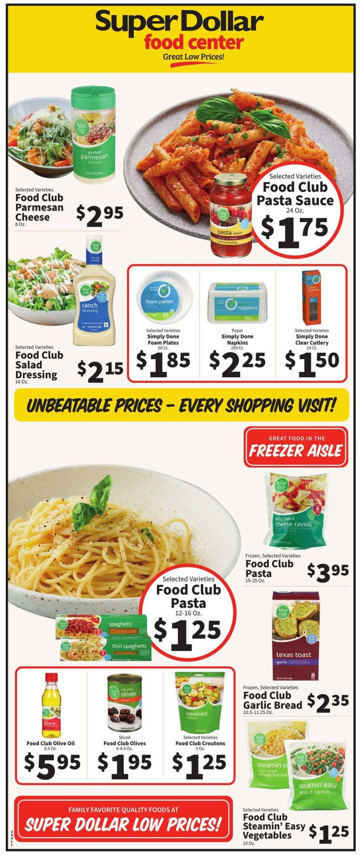 Catalogue Super Dollar Food Center from 07/31/2024