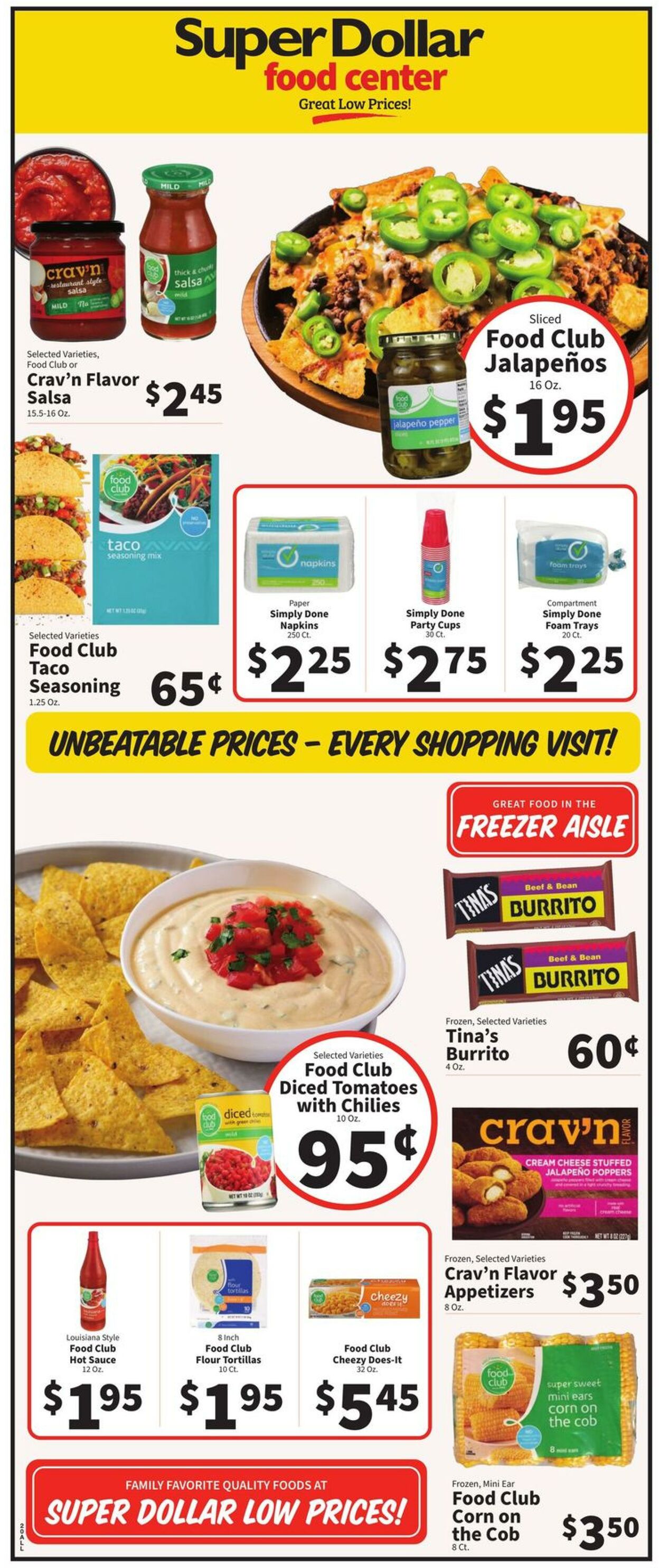 Catalogue Super Dollar Food Center from 08/14/2024