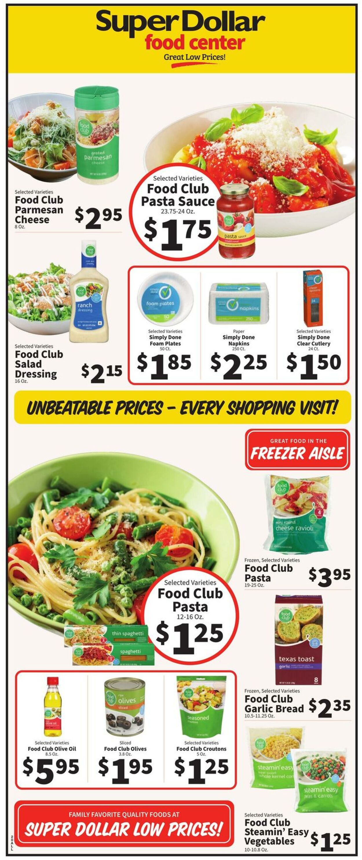 Catalogue Super Dollar Food Center from 08/21/2024