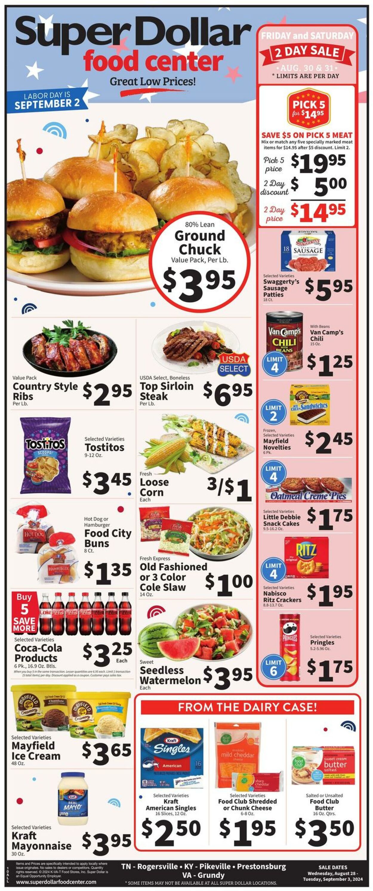 Catalogue Super Dollar Food Center from 08/28/2024