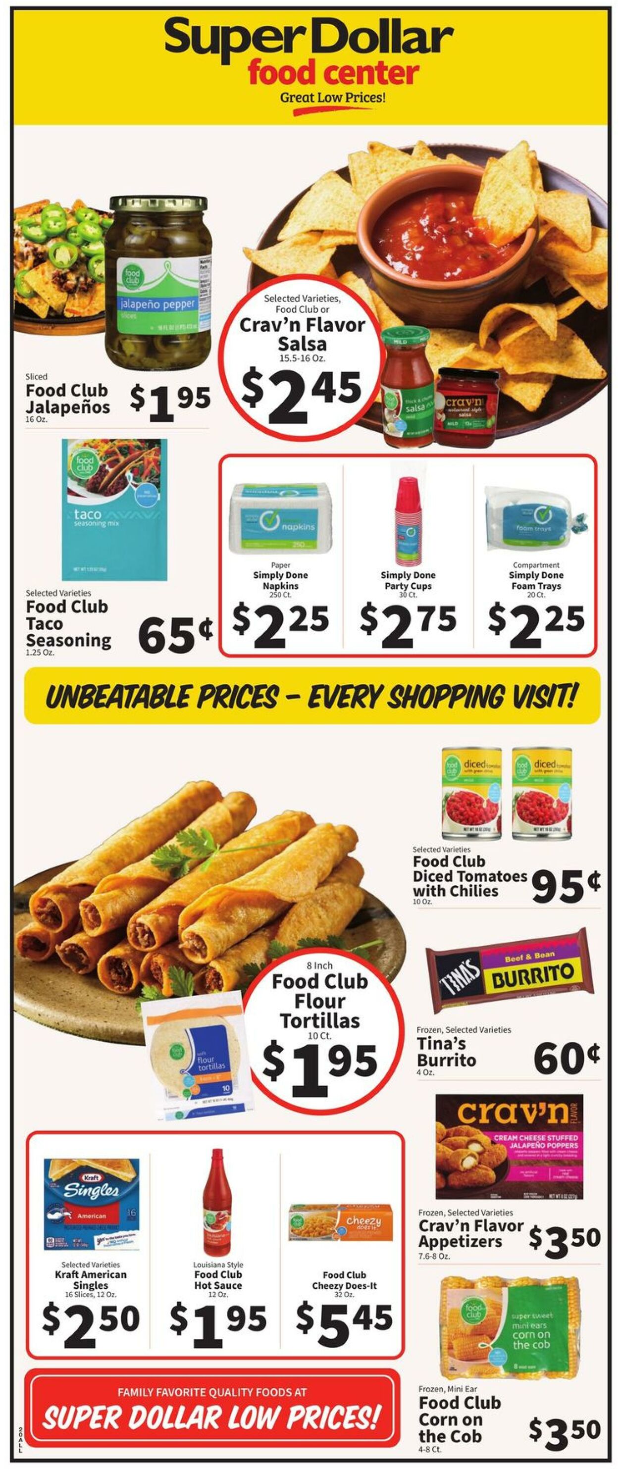 Catalogue Super Dollar Food Center from 09/11/2024