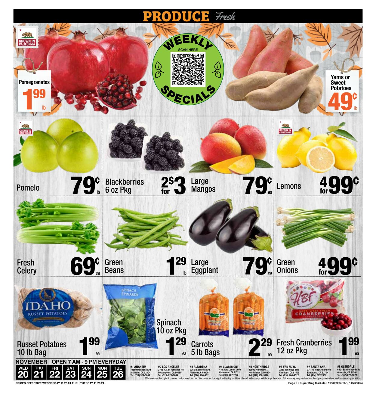 Catalogue Super King Market from 11/20/2024