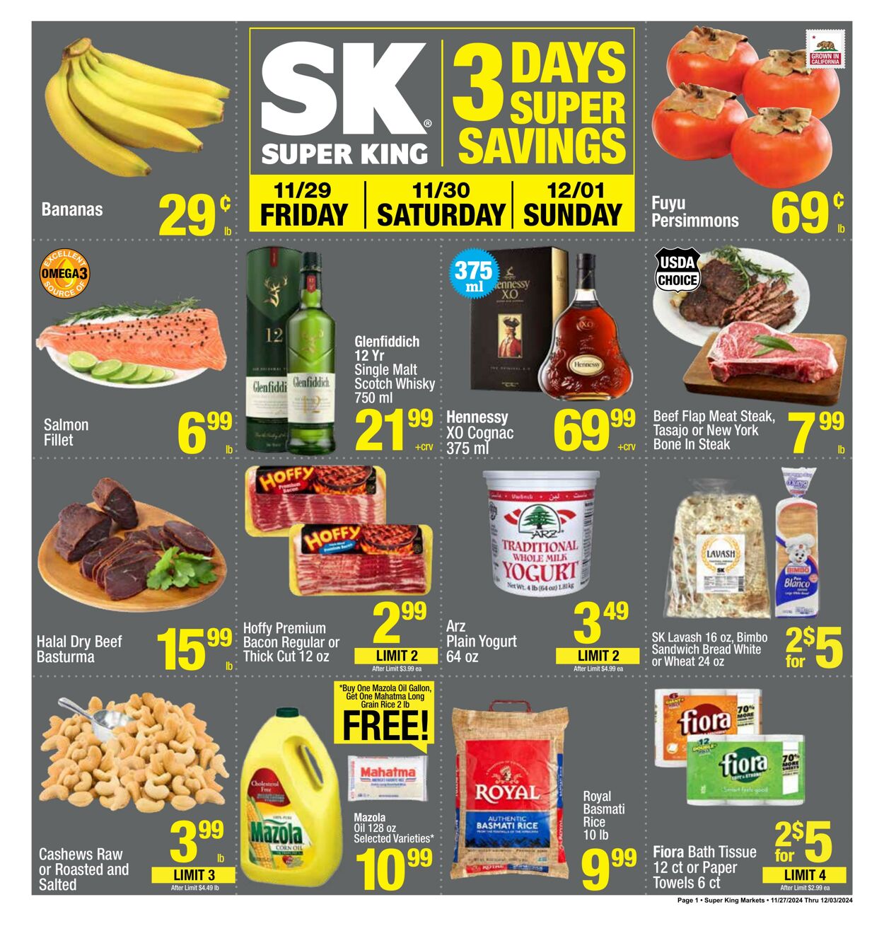 Catalogue Super King Market from 11/29/2024