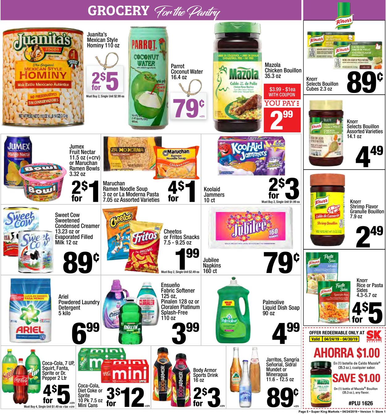 Catalogue Super King Market from 04/24/2019