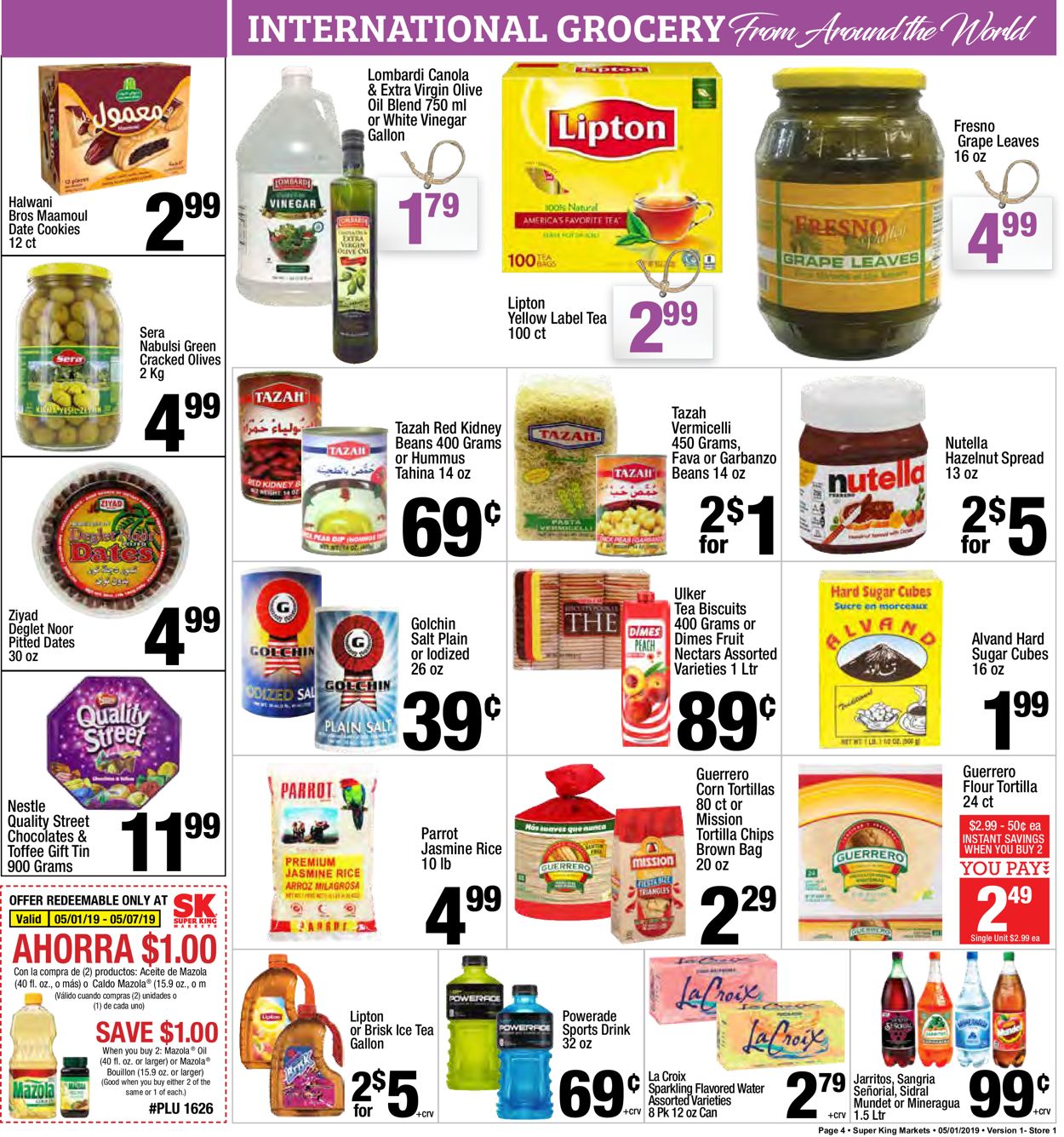 Catalogue Super King Market from 05/01/2019