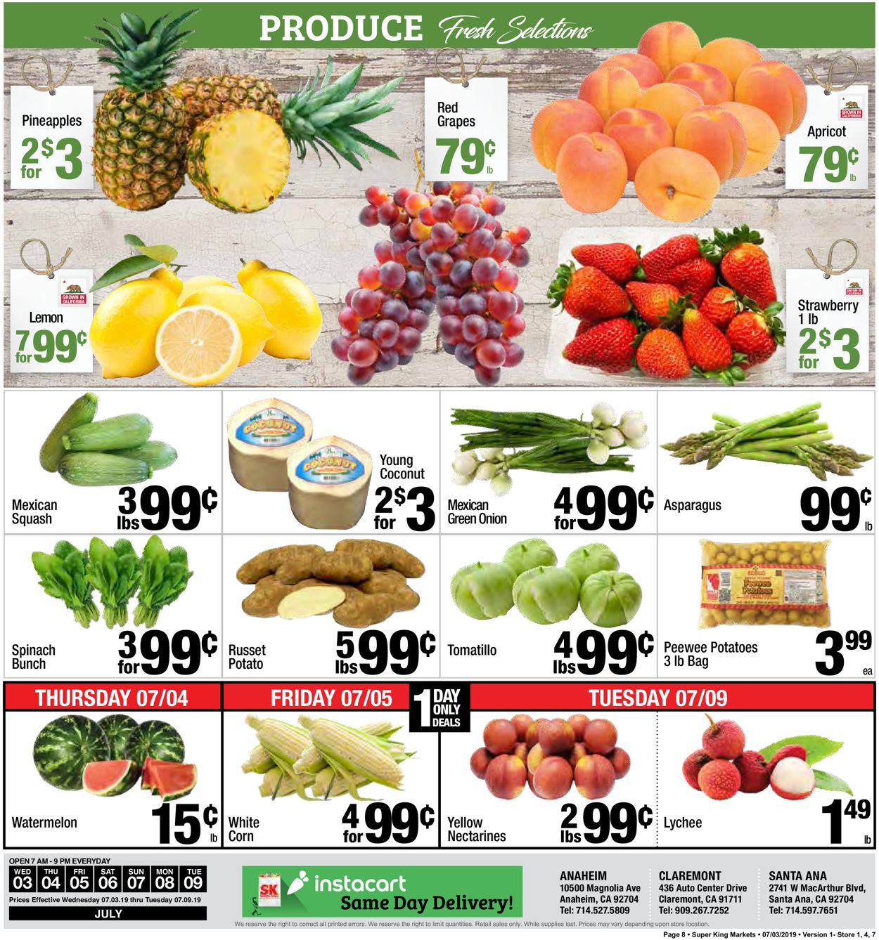 Catalogue Super King Market from 07/03/2019
